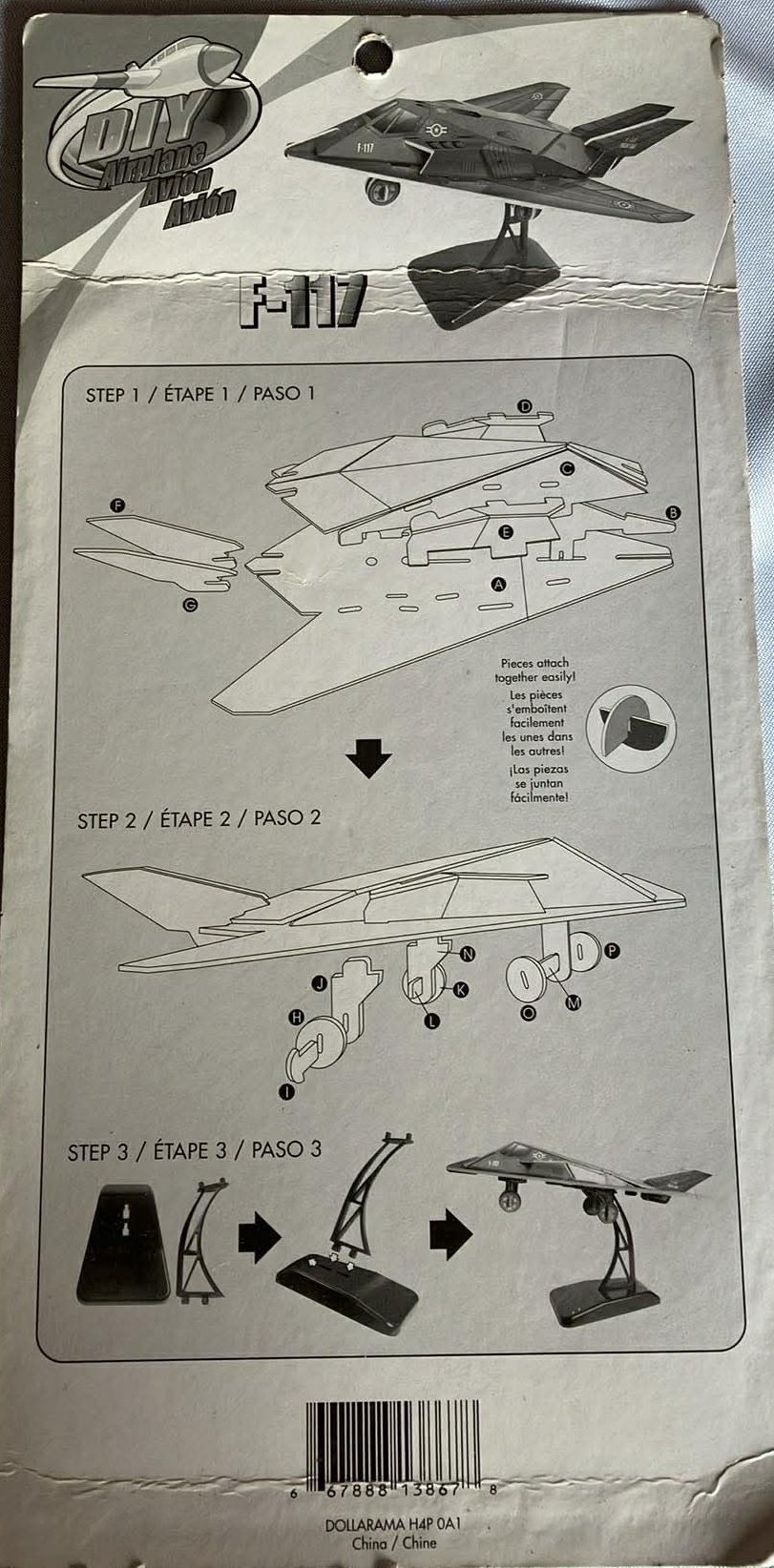 3D Airplane Puzzle F-117 (New) - photo 2