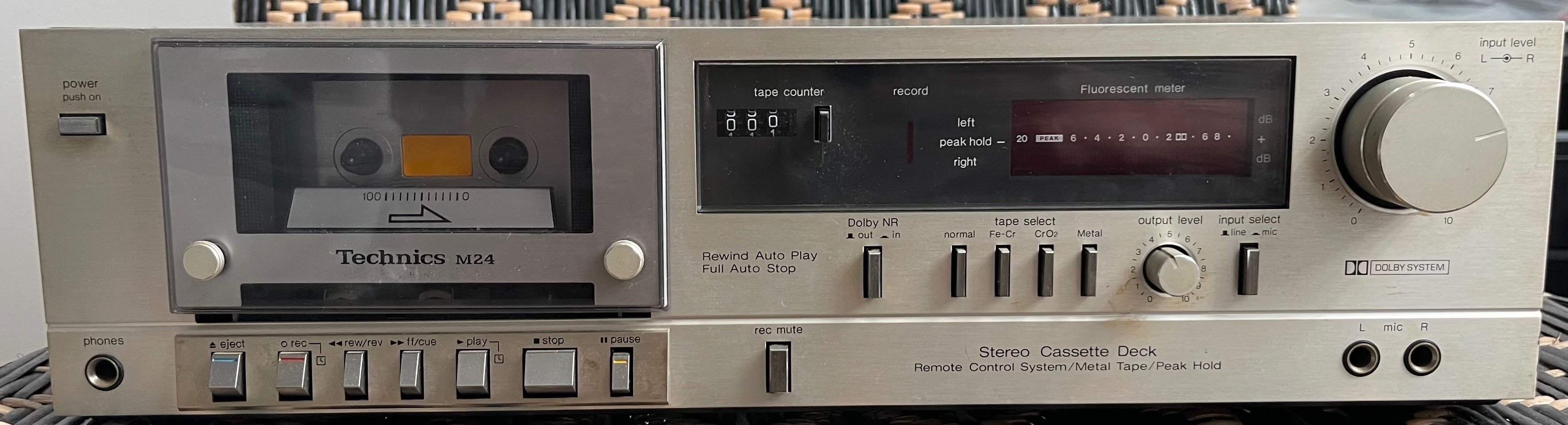 Vintage Technics RS-M24 Cassette Deck - Silver Face - Tested - photo 2