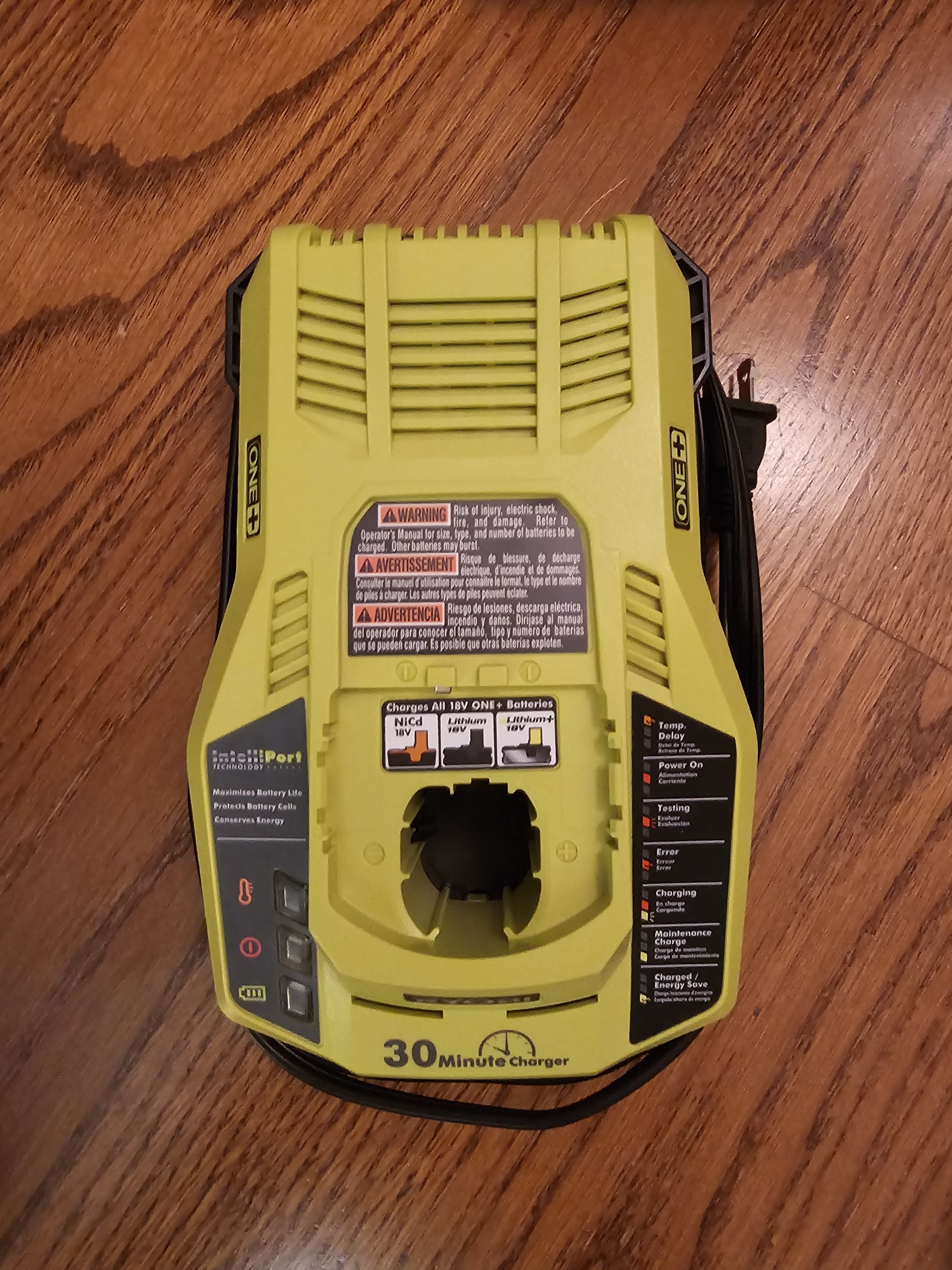 Ryobi ONE+ 30 Minute Battery Charger