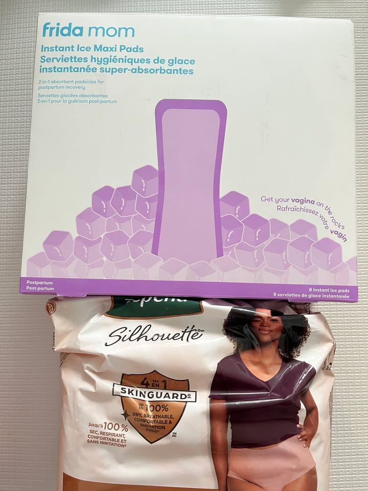 Frida Postpartum Ice Maxi Pads + Disposable Underwear