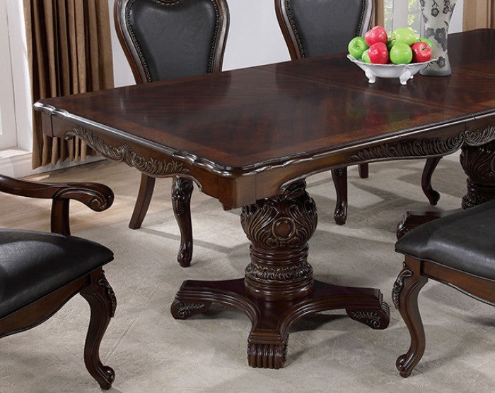 9-Piece Solid Wood Dining Set – Dark Cherry – MUST SELL - photo 2