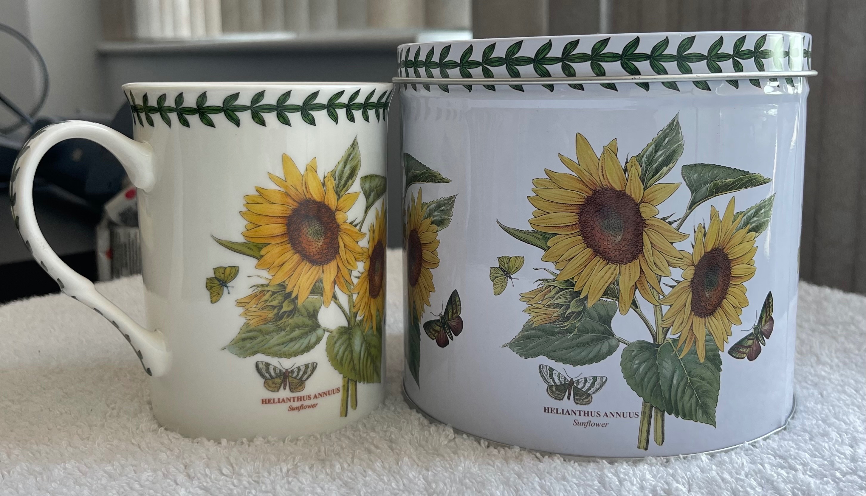 NIB Portmeirion Sunflower Mug & Tin - Great Gift! - photo 2