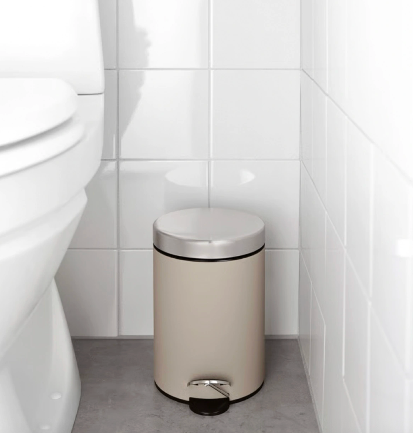 Ikea Small Trash Can, Bathroom Pedal Trash Bin - photo 3
