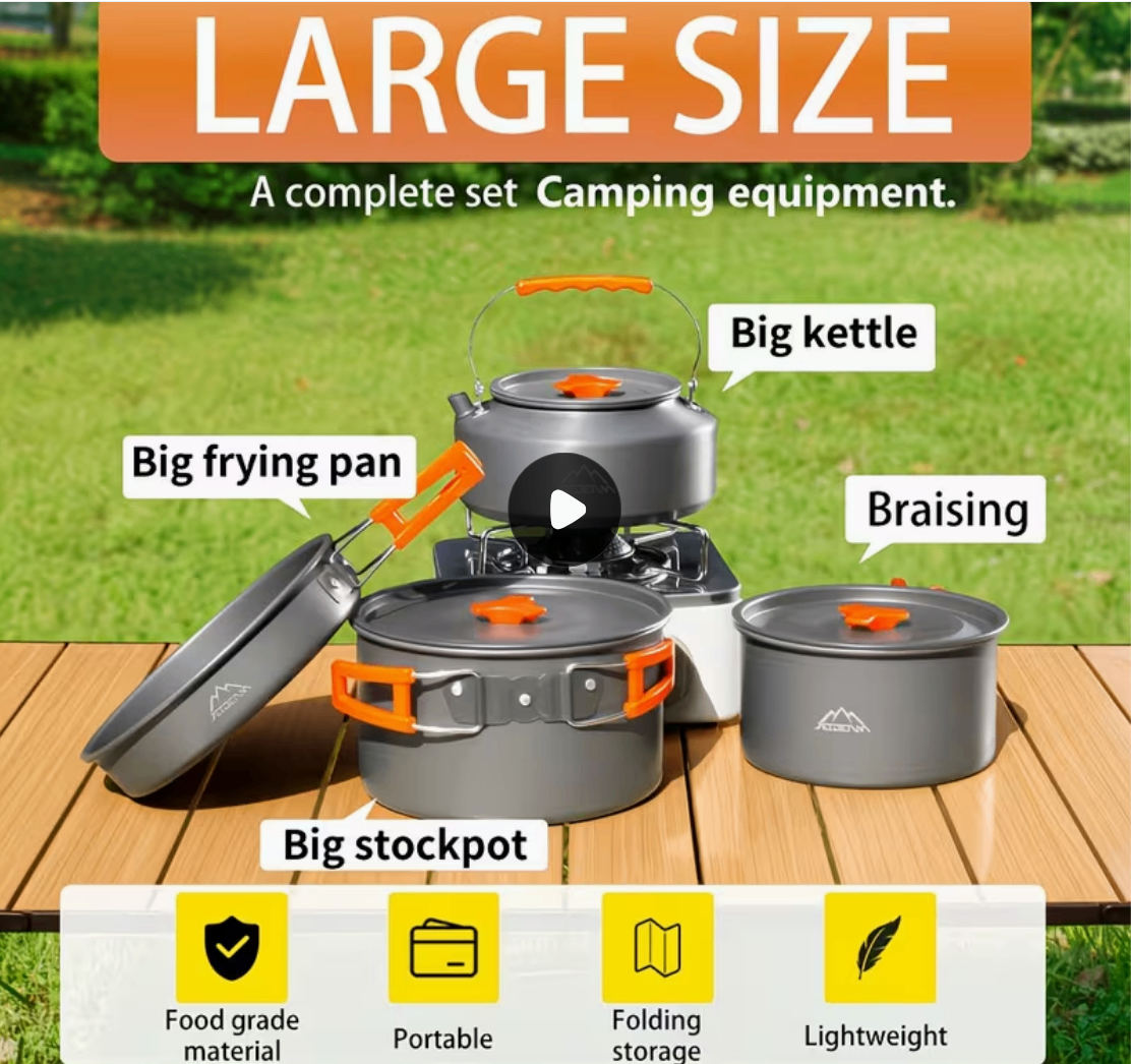 Brand new large size camping cookware set (pick up at Burnaby) - photo 3
