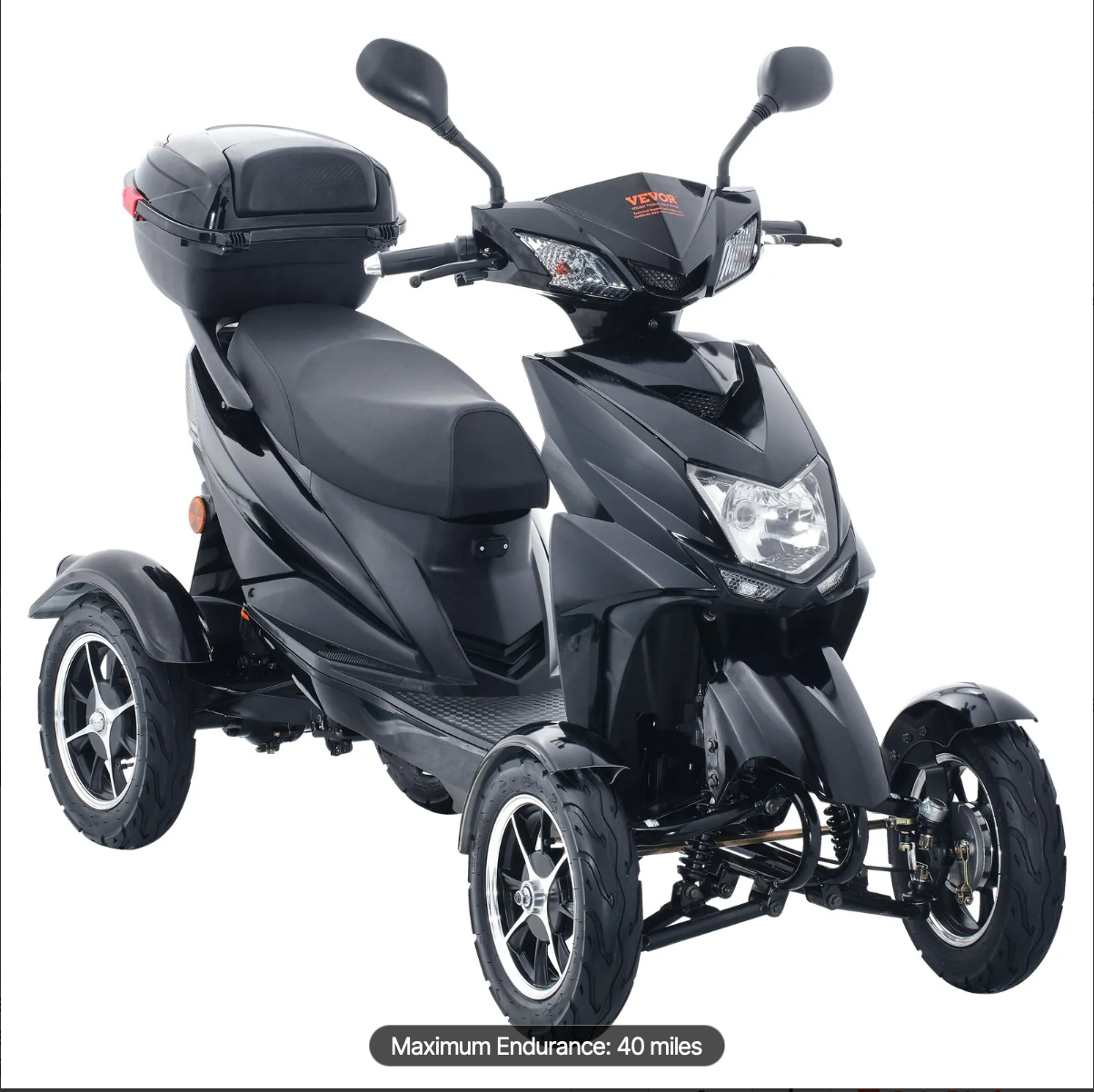 VEVOR 4-Wheel Electric Mobility Scooter 500W | Open Box