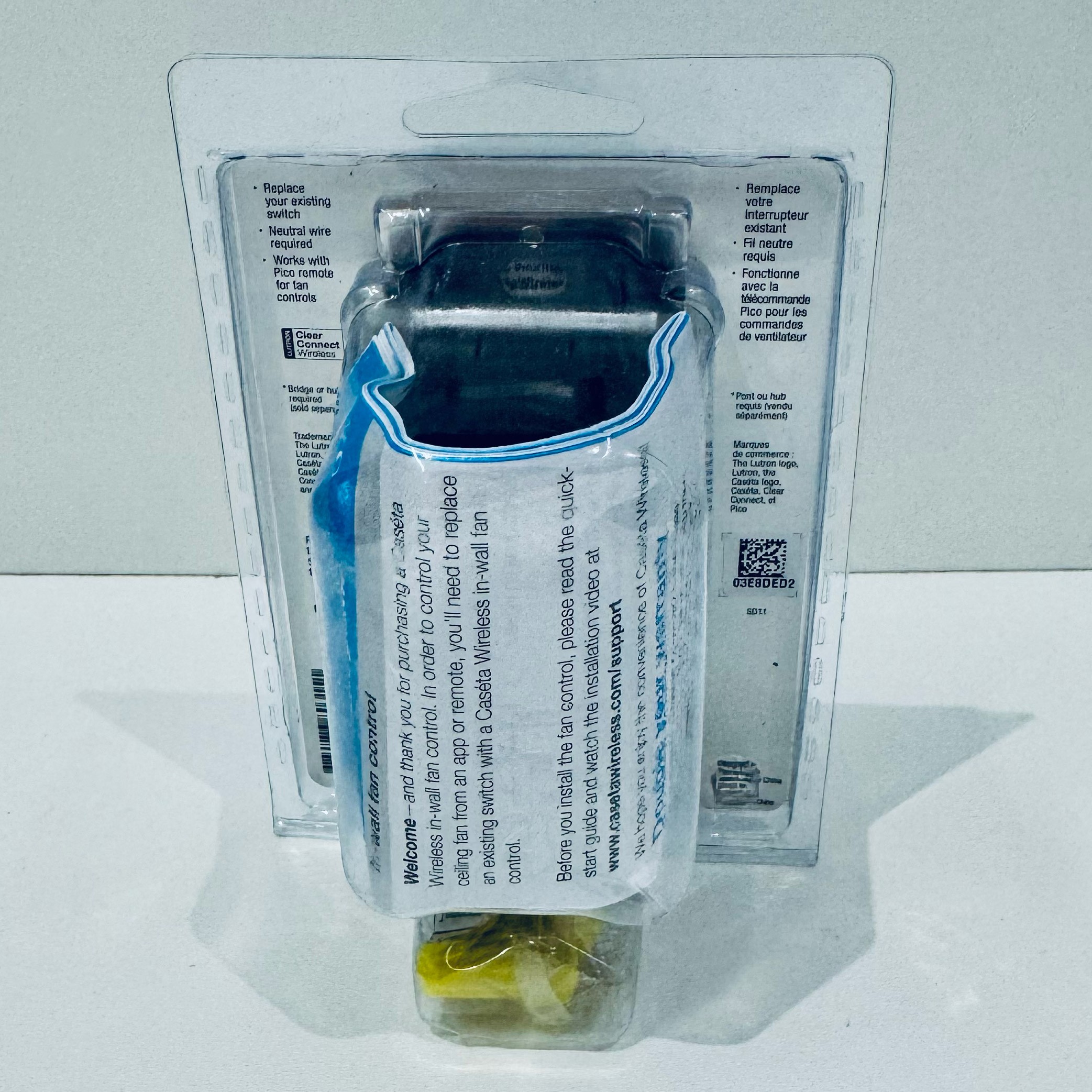 Lutron Caseta in-wall fan speed control, PD-FSQN-WH-RC - photo 2
