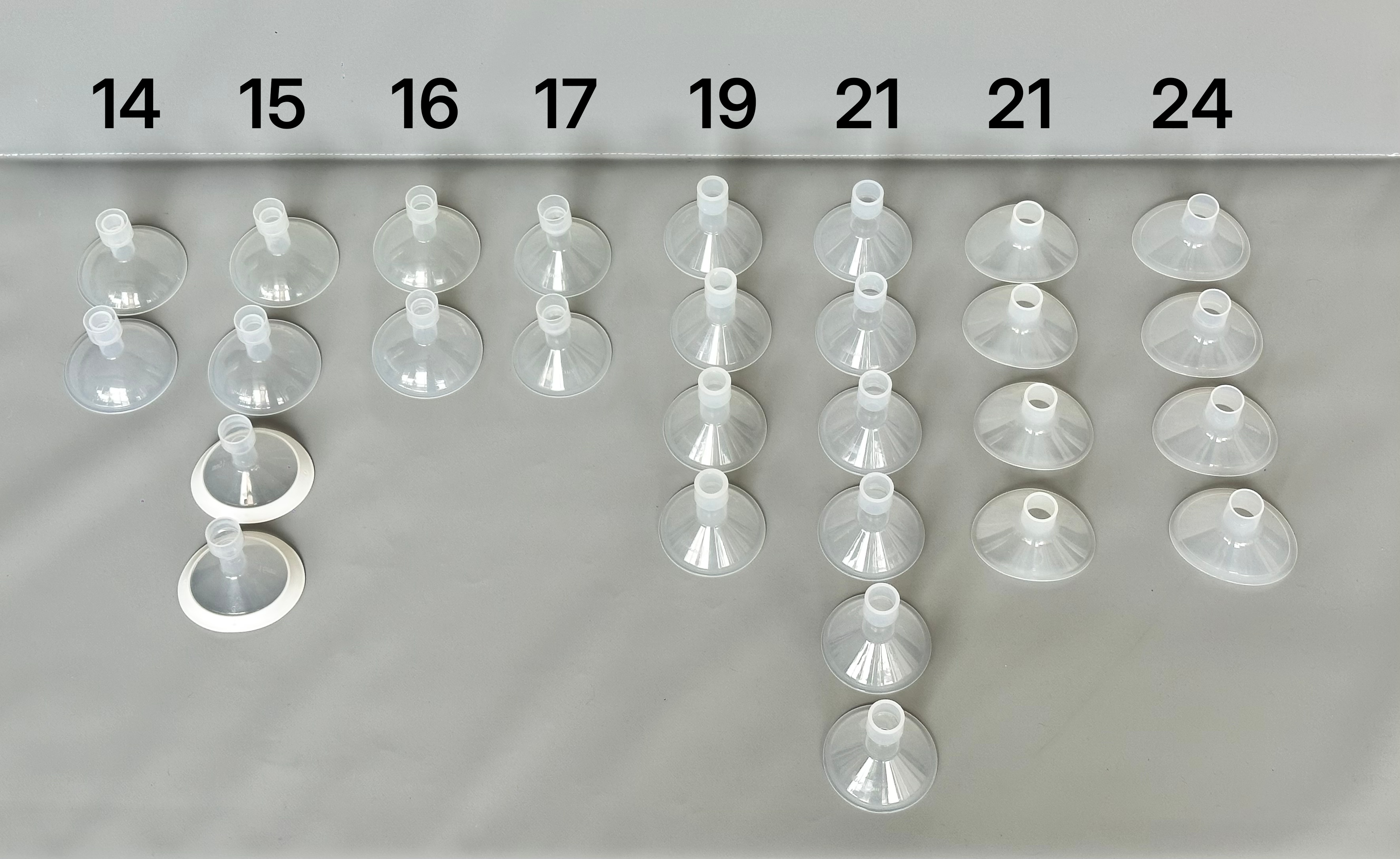 Breast Pump Flanges in Various Sizes 14-24