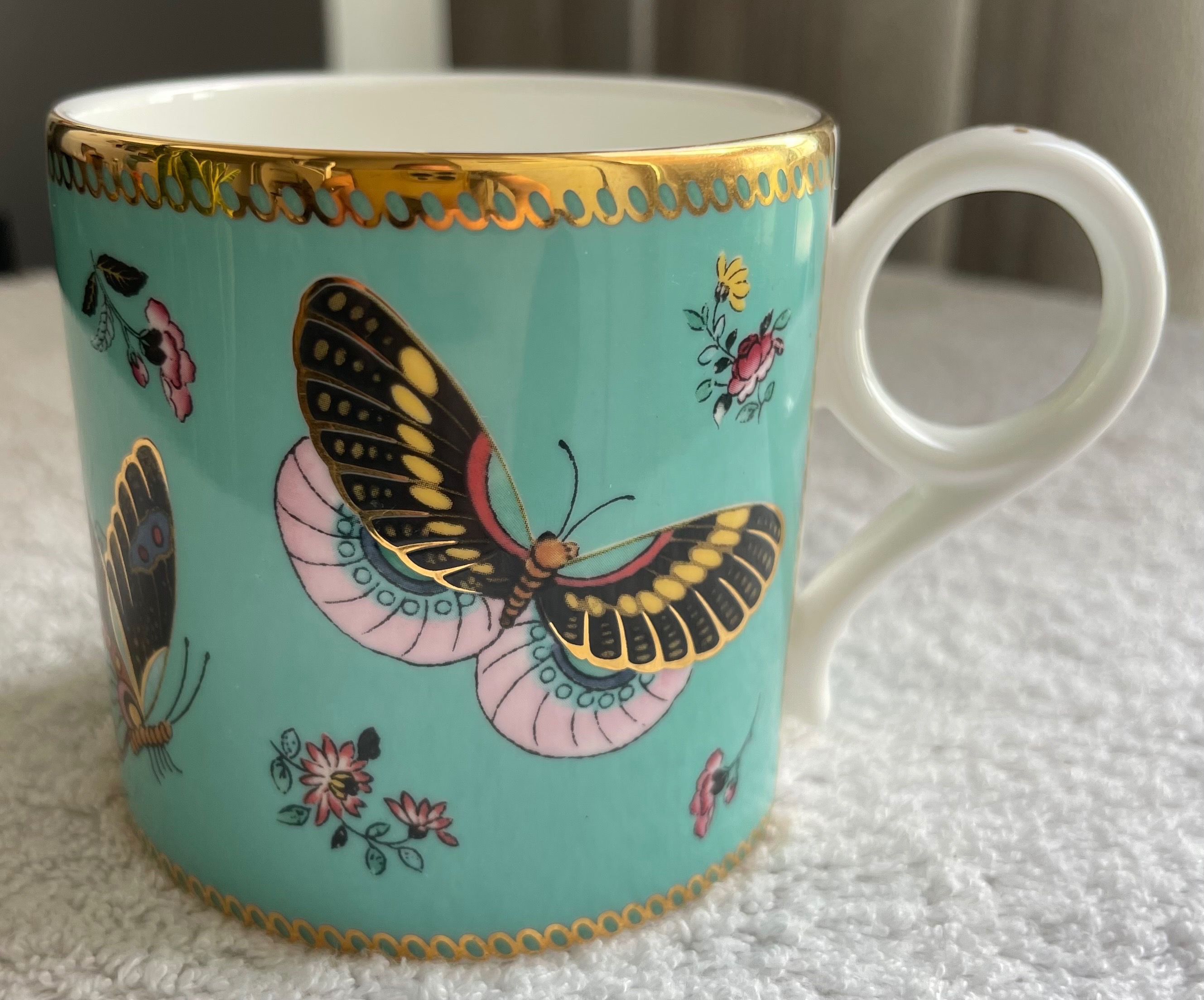 Wedgwood "Butterfly Dance" Bone China Mug