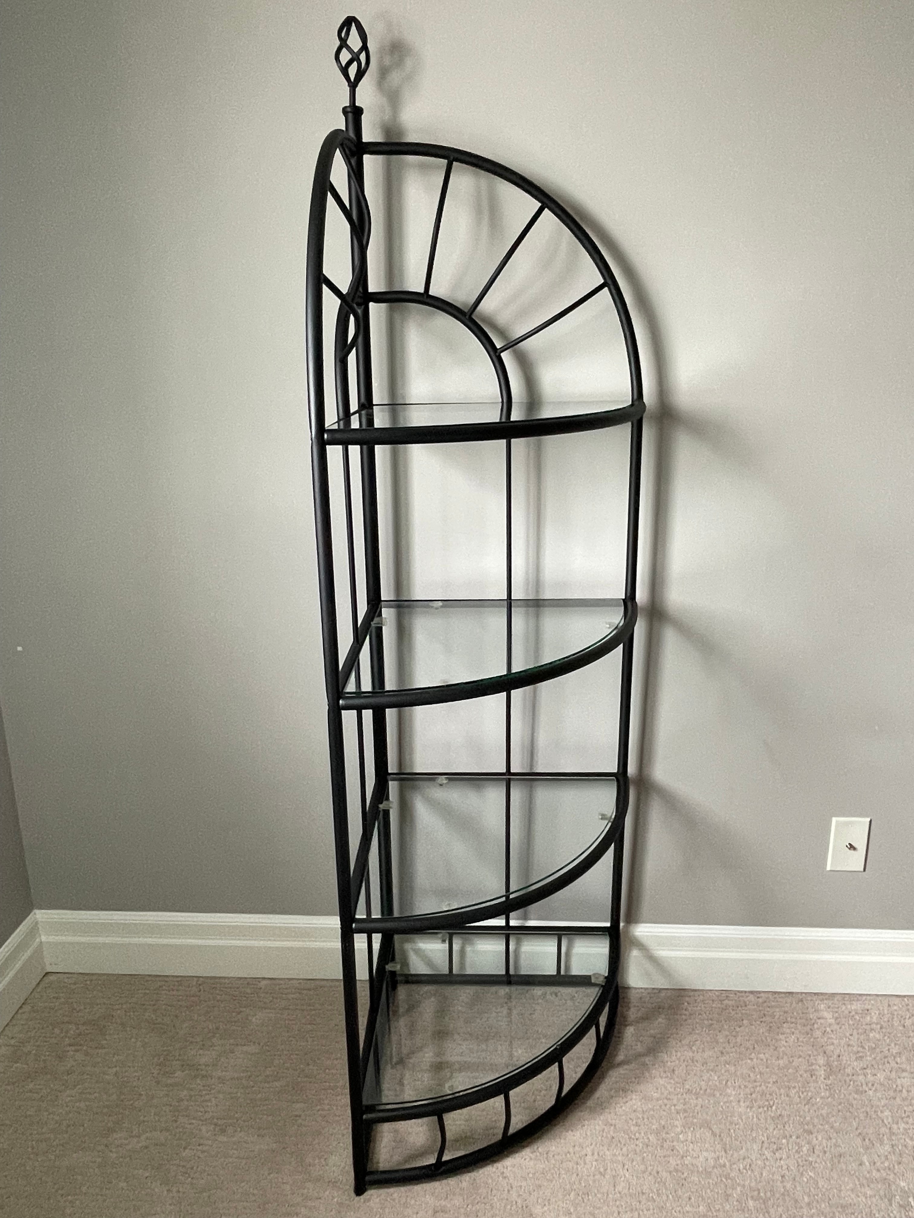 Black Metal Corner Shelf - photo 3