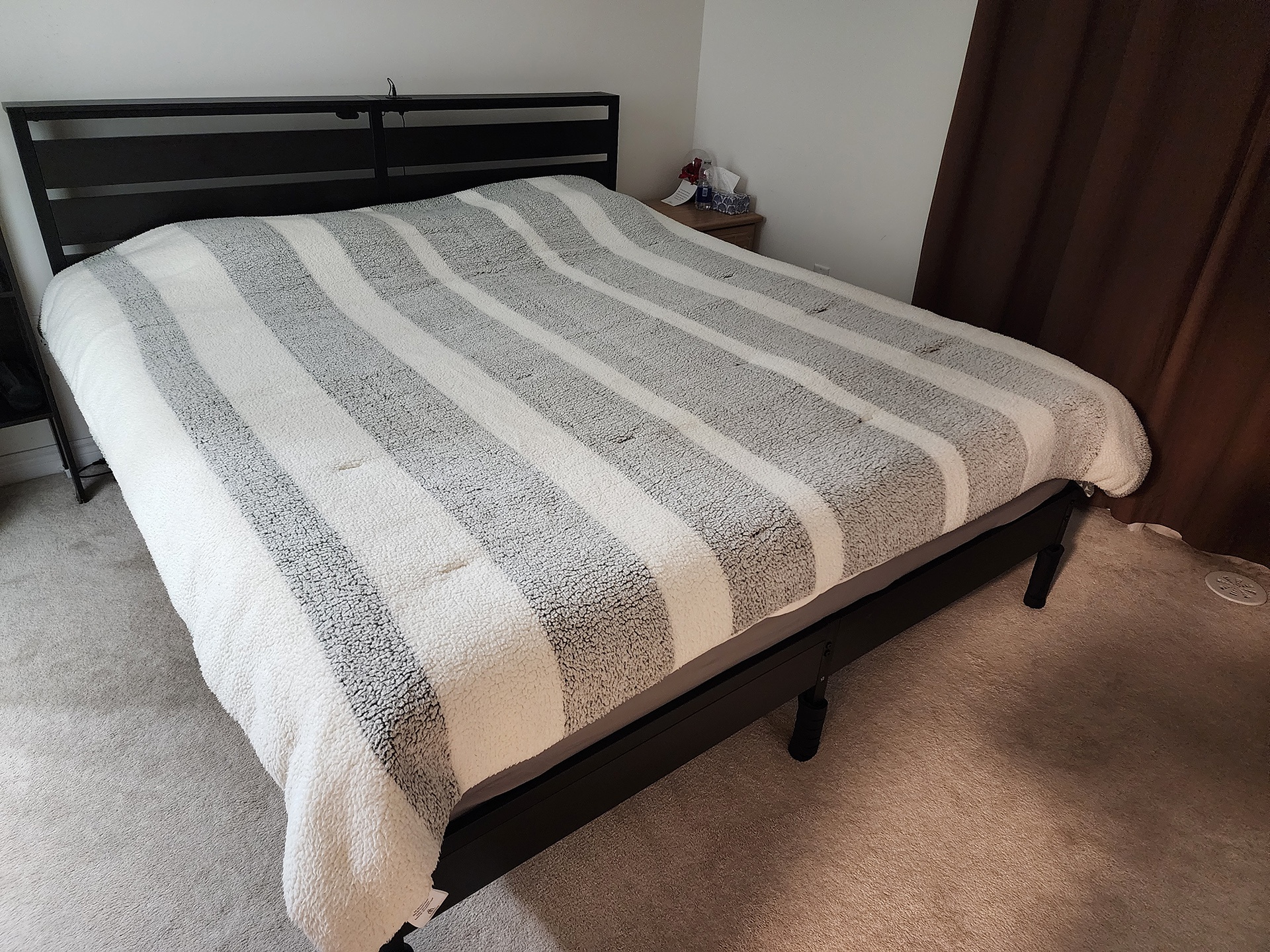 Sherpa Comforter Set for Queen Size Bed
