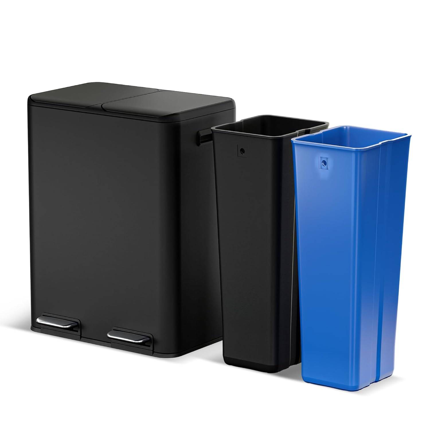 16 Gallon Trash Can with Dual Compartments - photo 2
