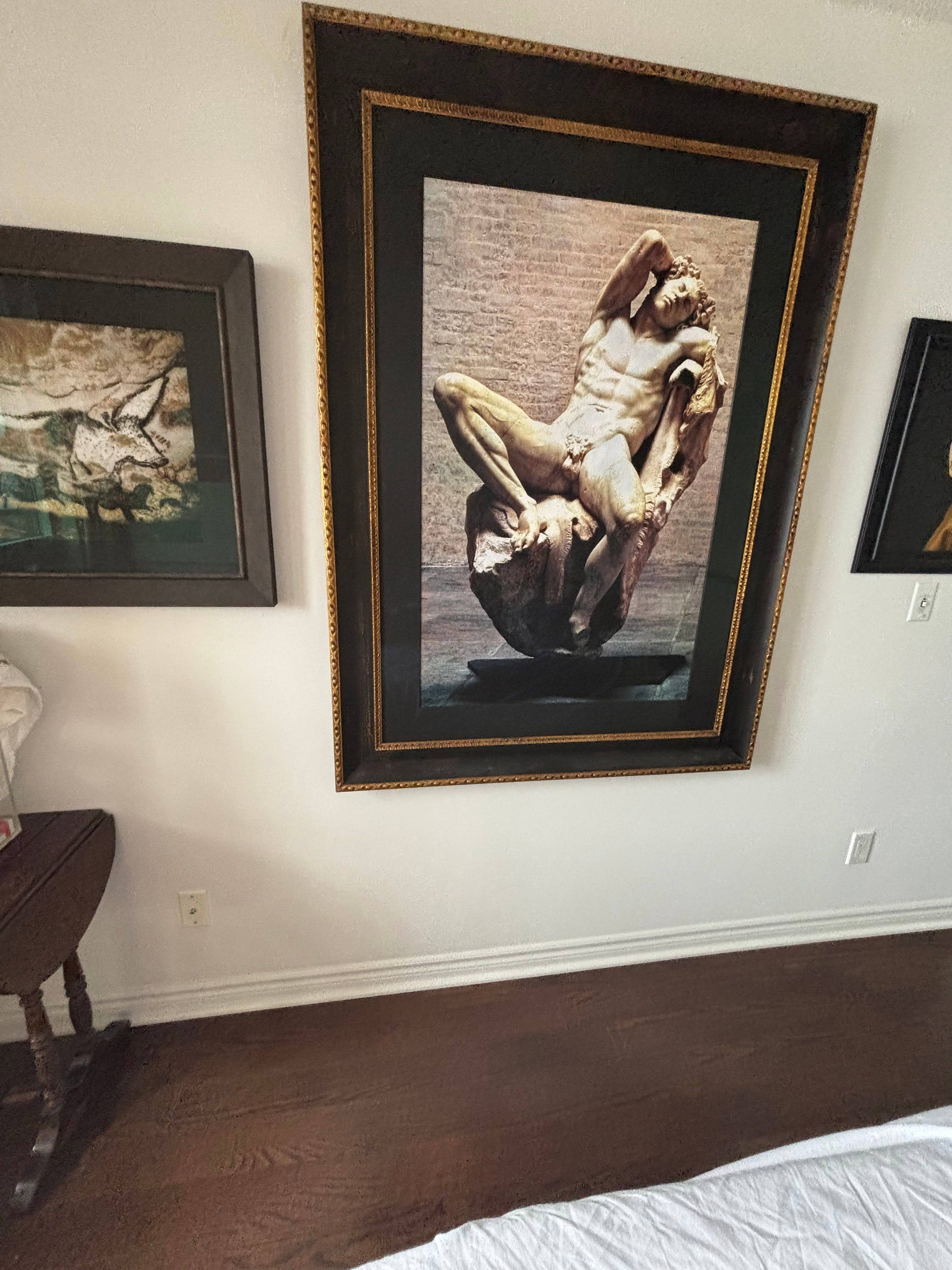 Stunning XL Sensual Framed Art - Greek Sculpture - 60" Tall - photo 3