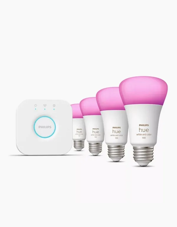 Philips Hue White and Colour Ambiance A19 4-Pack Starter Kit - photo 4