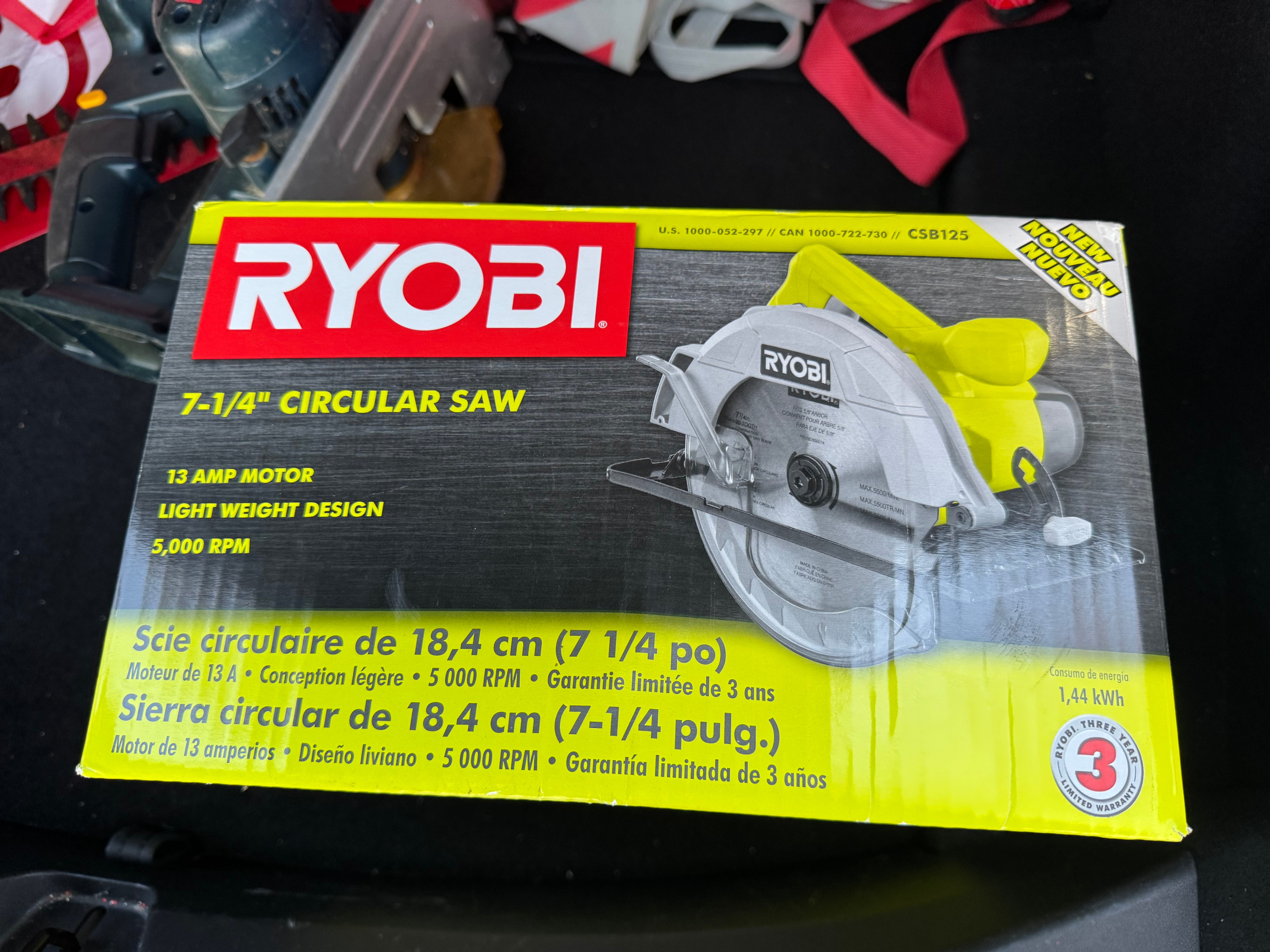 Ryobi 13 Amp Corded 7-1/4 inch Circular Saw