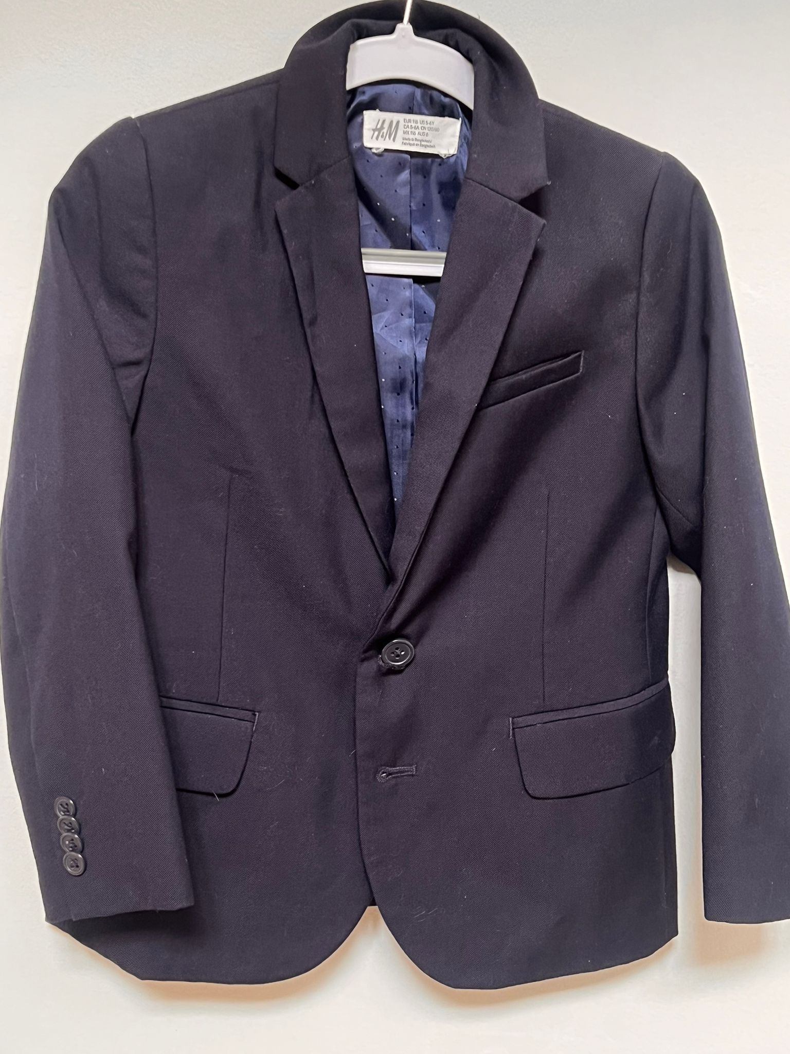 H&M Kids Navy Blue Suit. Size 5-6 - photo 3