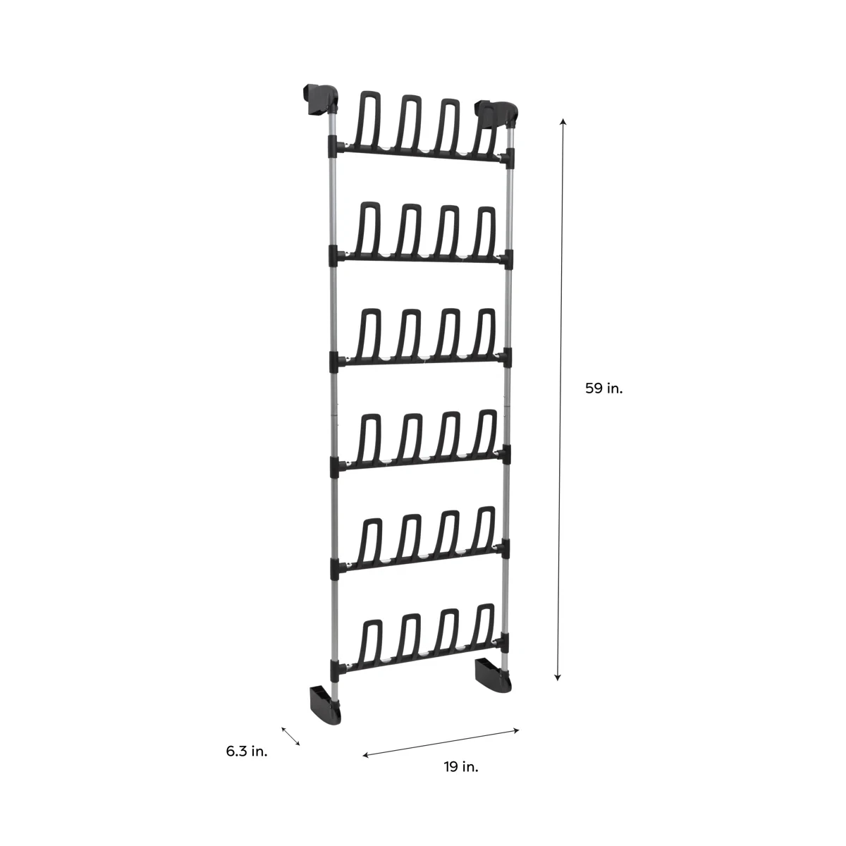 Organize It All 12 Pair Overdoor Shoe Organizer - photo 4