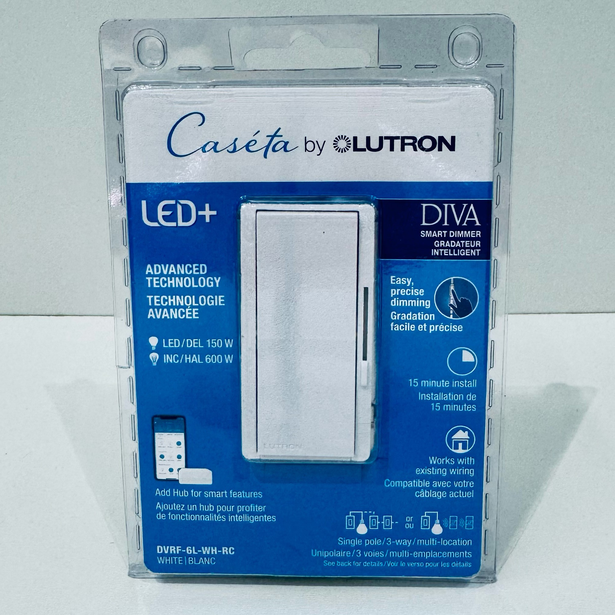 Lutron Caseta Diva Smart Dimmer, brand new sealed