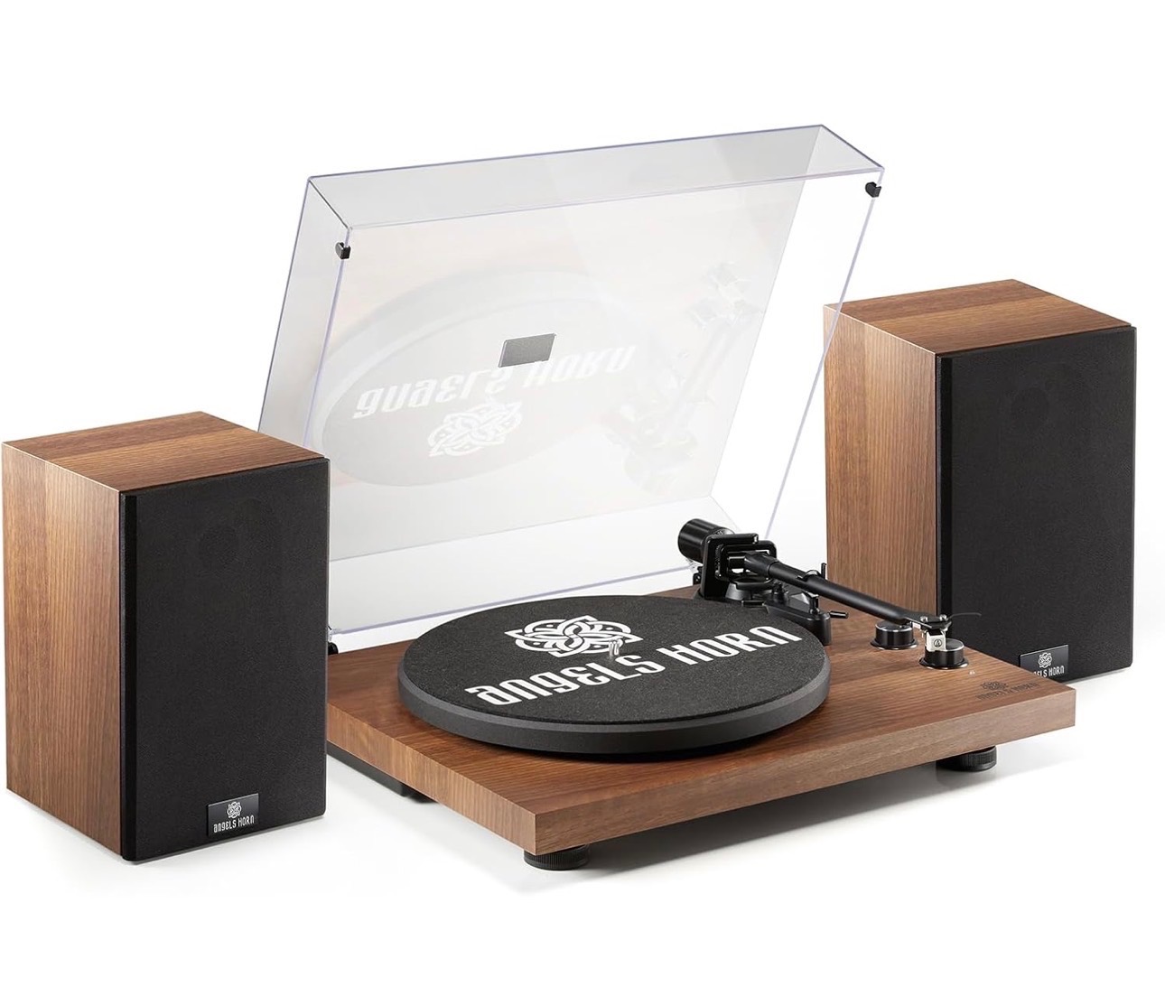 Vinyl Record Player Hi-Fi System Bluetooth Turntable Players Spk - photo 3