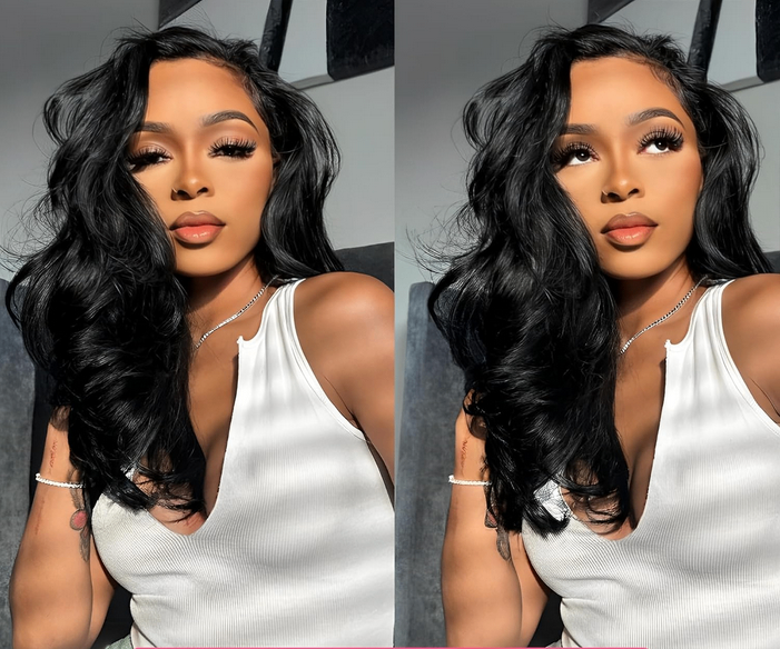 18” Body Wave Human Hair Lace Front Wig – 13x6 HD Glueless