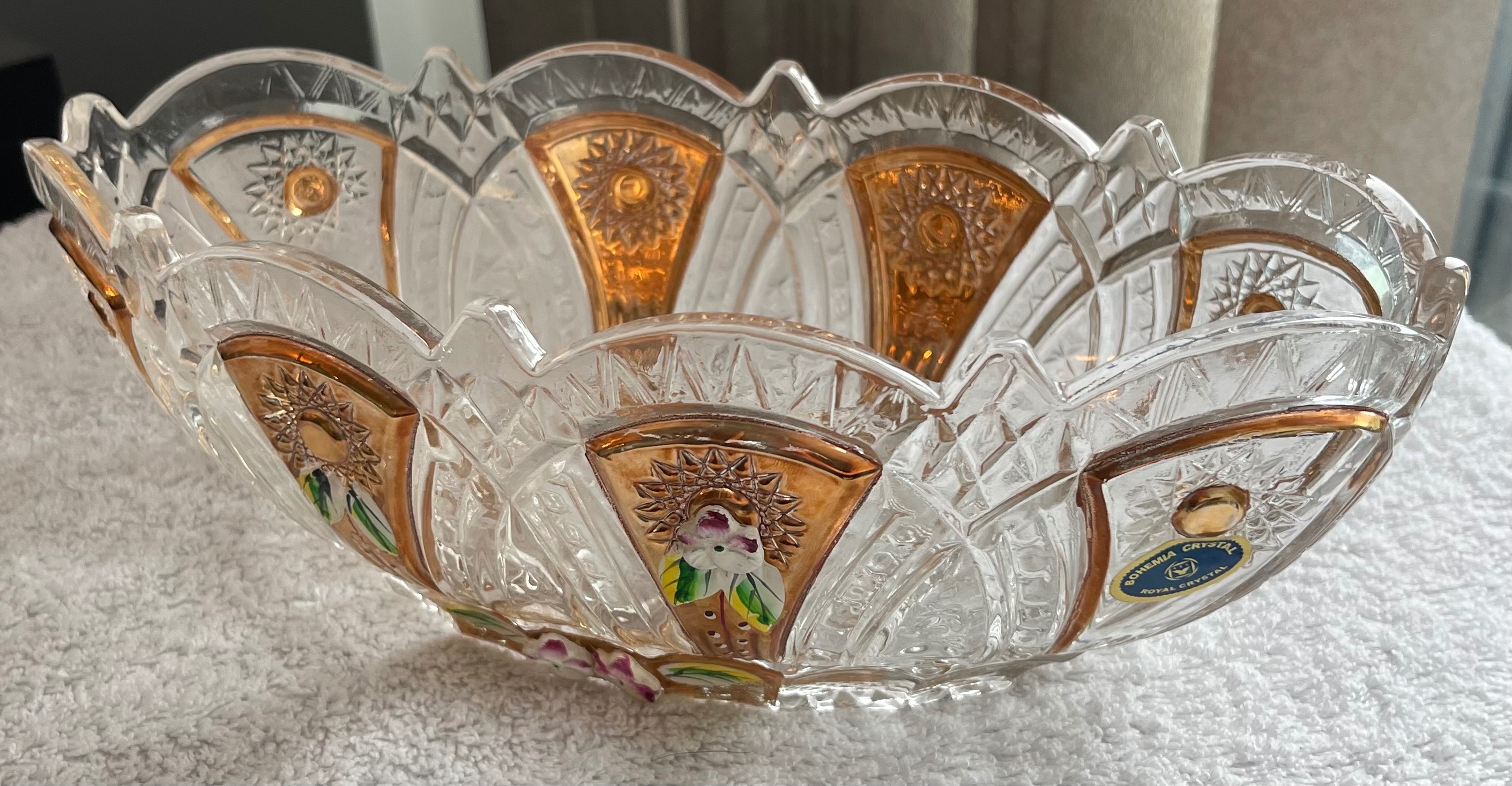 Master 10.5" Bohemia Lead Crystal Bowl — Hand-Cut
