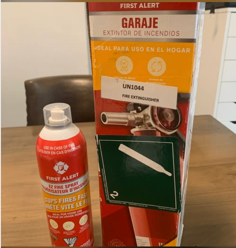 Moving Sale: Fire Extinguisher + Fire Spray