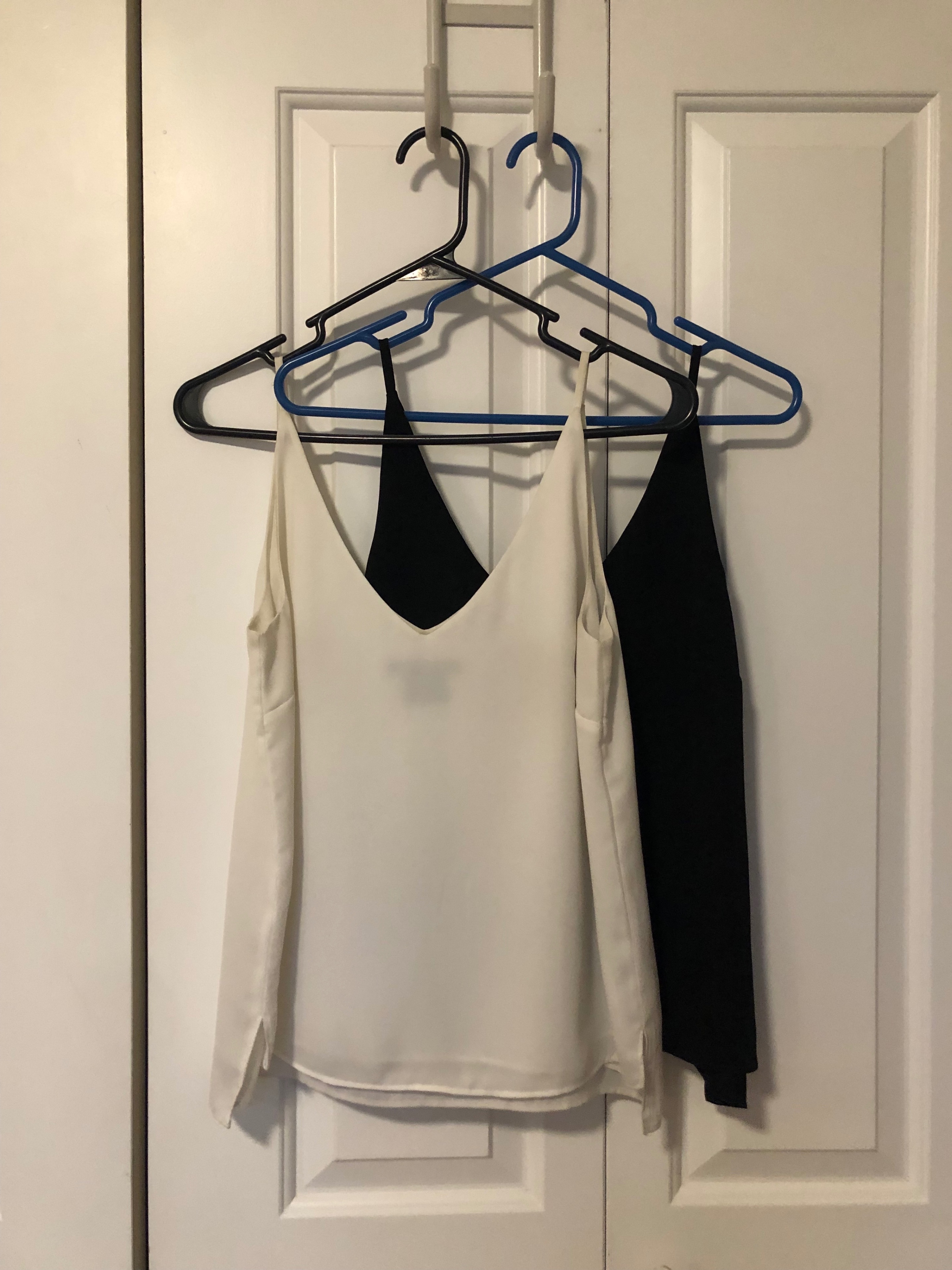 V-Neck Camisoles (Armani Exchange & TOPSHOP)