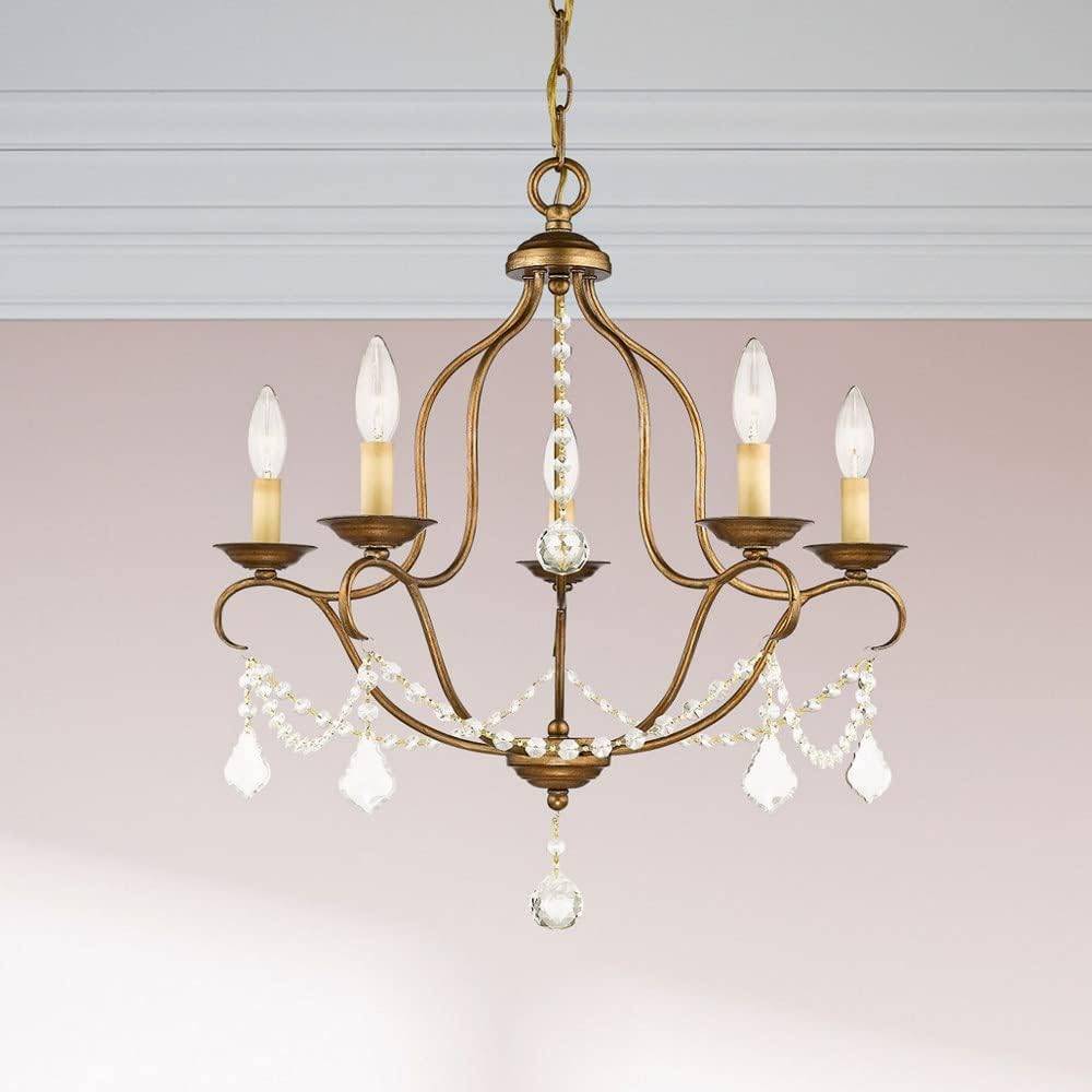 5-Light Chandelier with Crystal Accents - photo 3