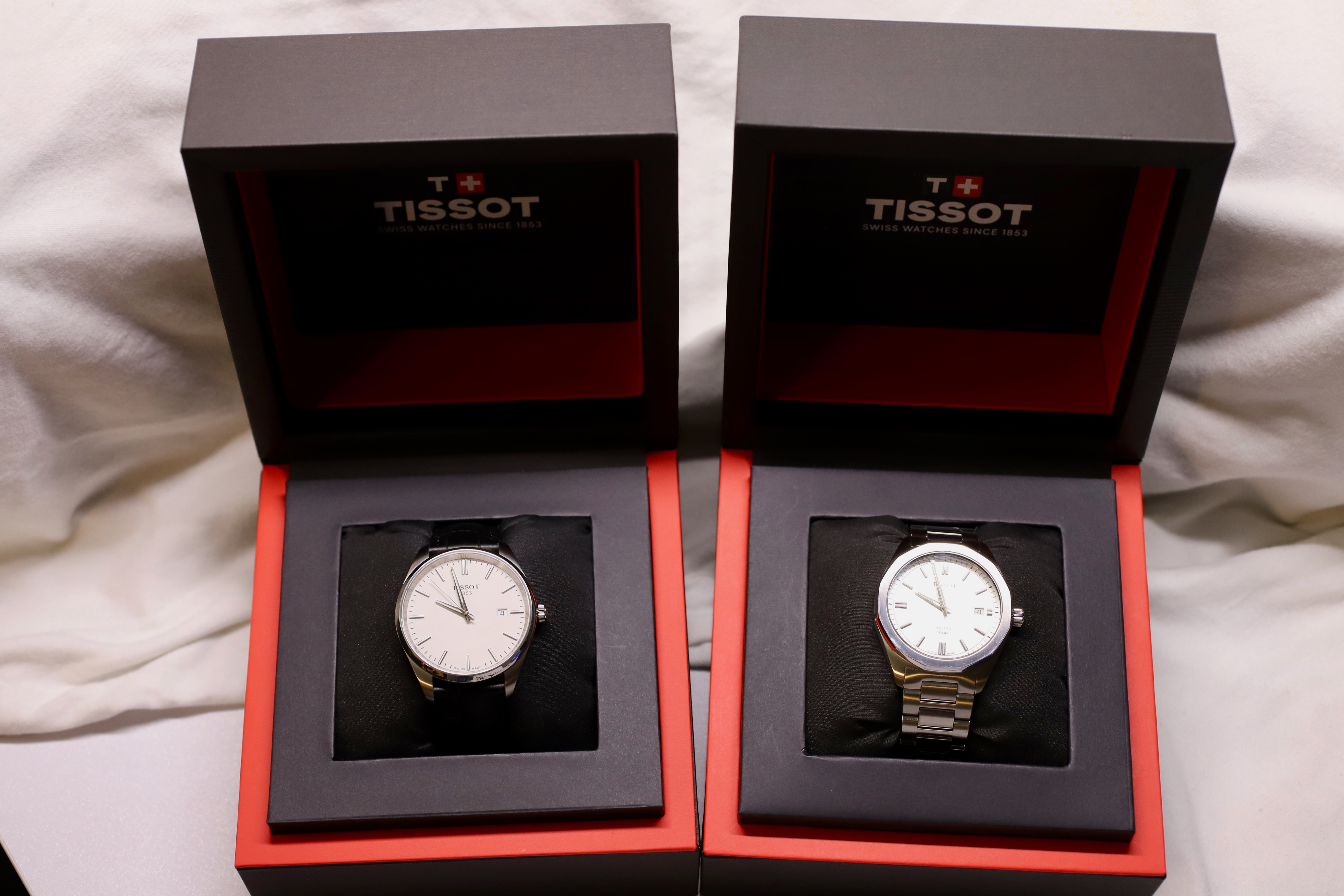 2 Tissot Watches – PRC Solar + PR100 – Excellent Condition