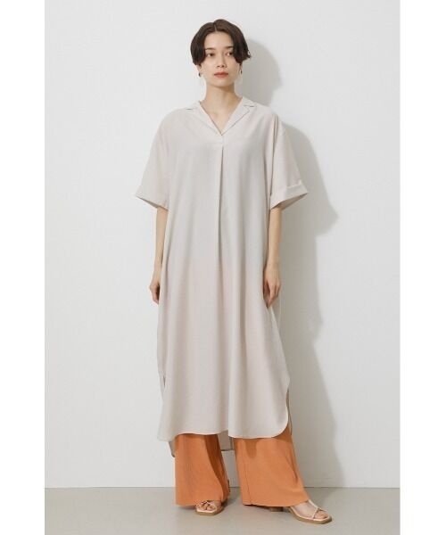 Azul by Moussy Oversized Shirt Dress Minimalist Japanese Style