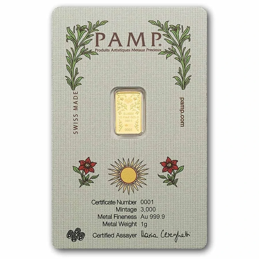Gold Bar Una Lion design PAMP Suisse 1g - photo 2