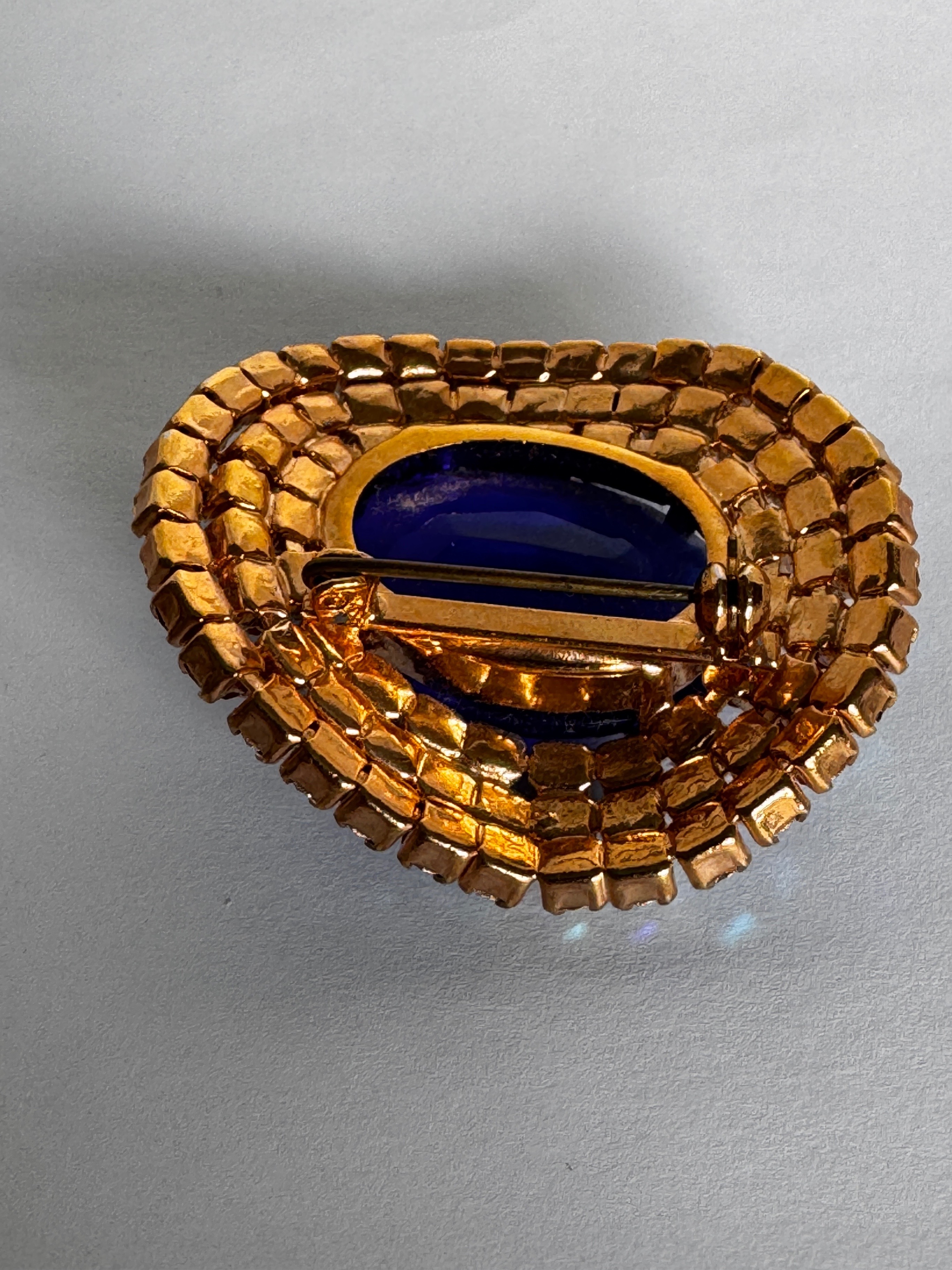 Vintage Blue Stone Brooch - photo 5