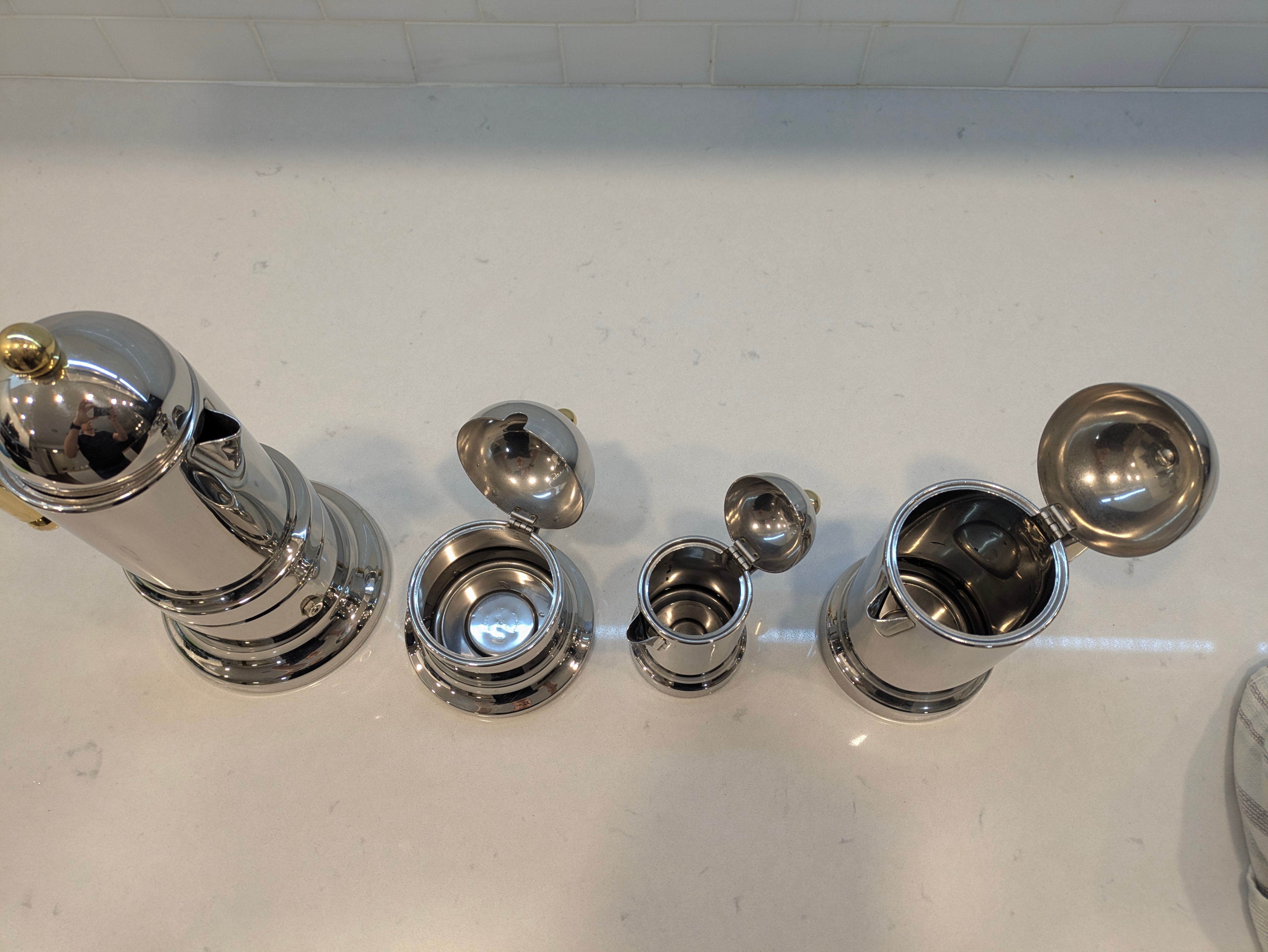 Alessi Stainless Steel Espresso Maker Set - photo 2