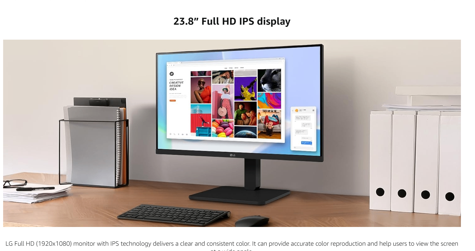LG 24” USB-C Office Monitor (24BA650) – New in Box – $110 - photo 3