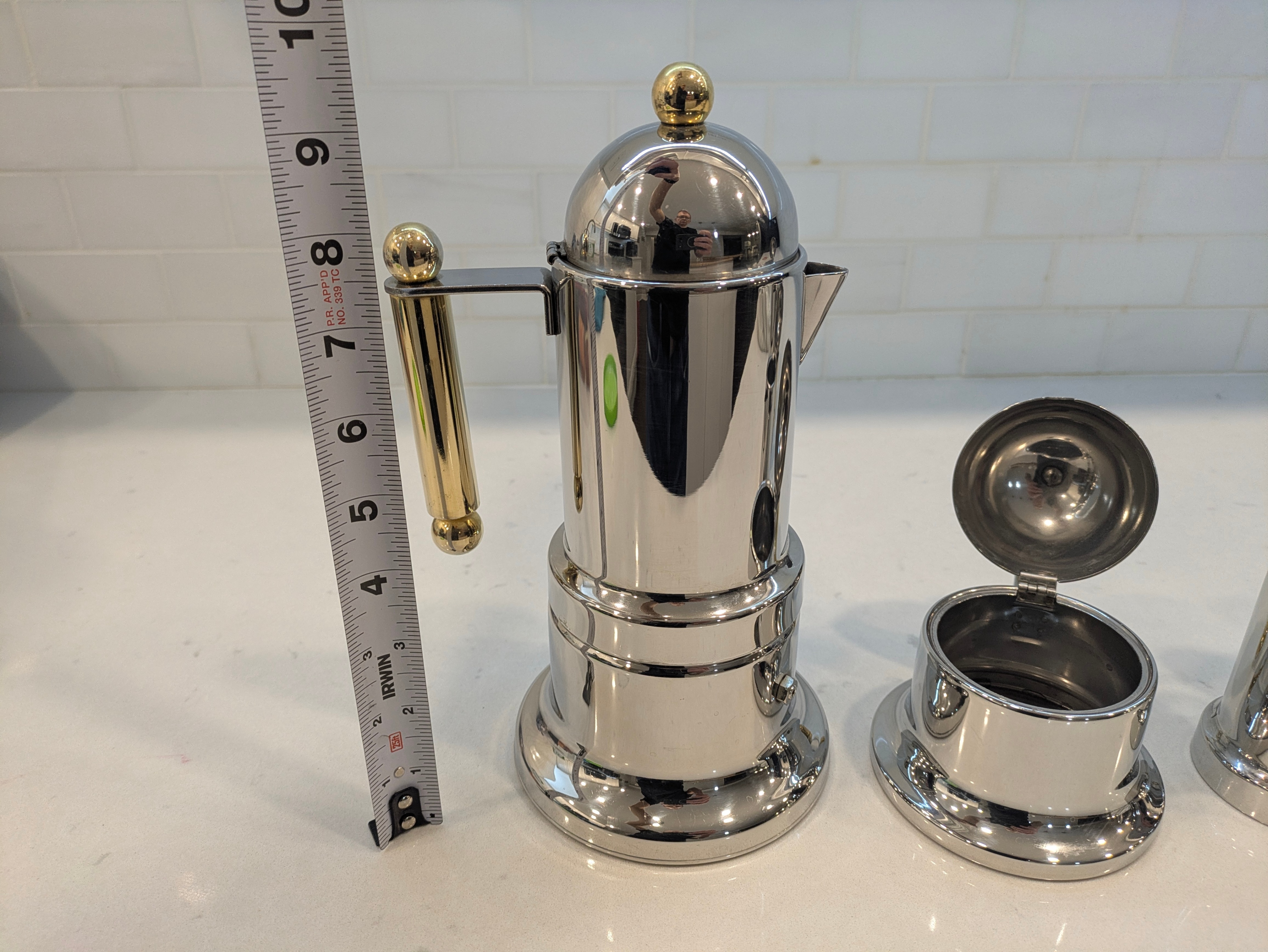 Alessi Stainless Steel Espresso Maker Set - photo 3