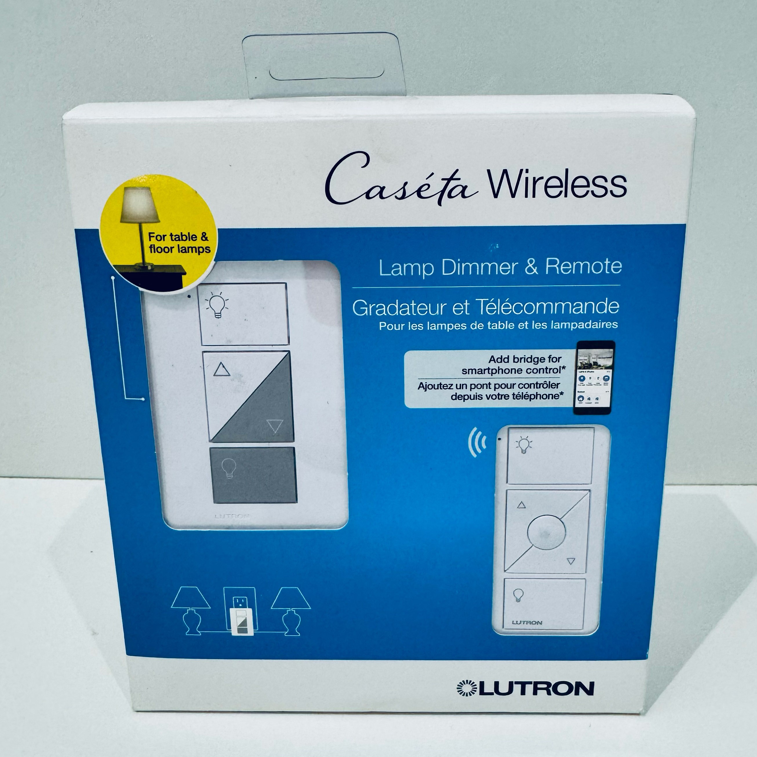 Lutron Caseta plug-in dimmer and Pico remote kit, P-PKG1P-WH-C