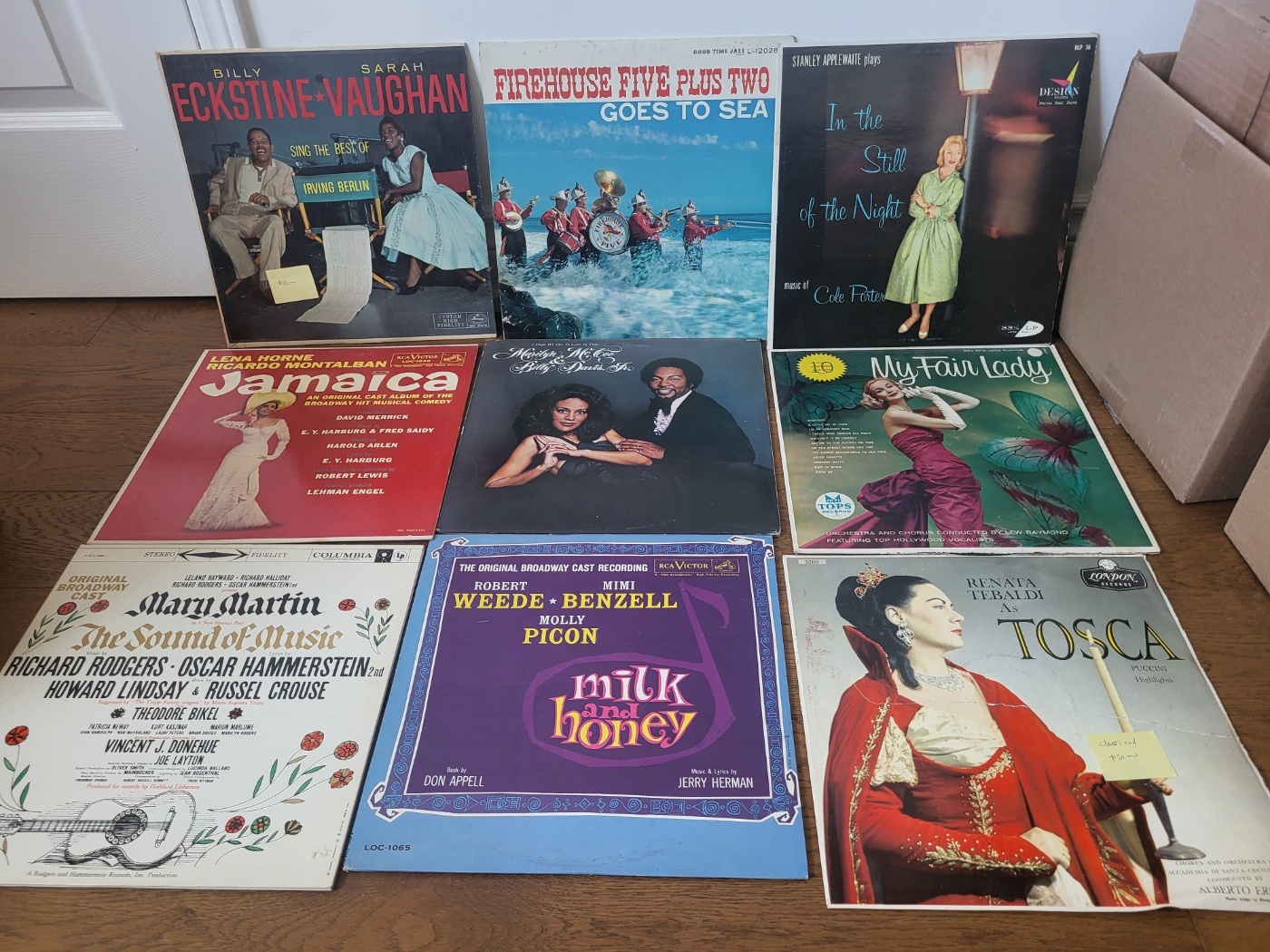 Vintage LP Record Collection – 9 Albums