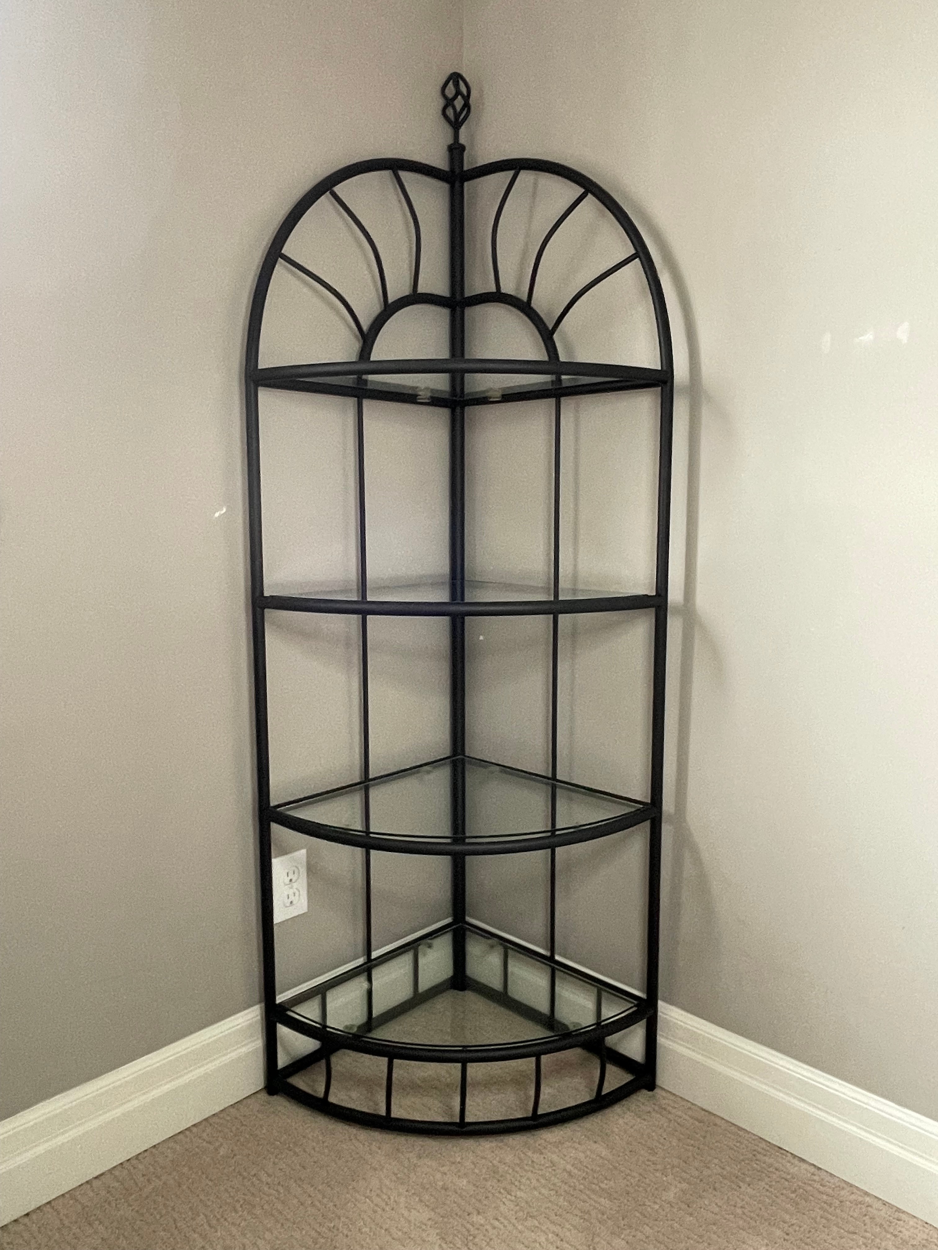 Black Metal Corner Shelf - photo 4