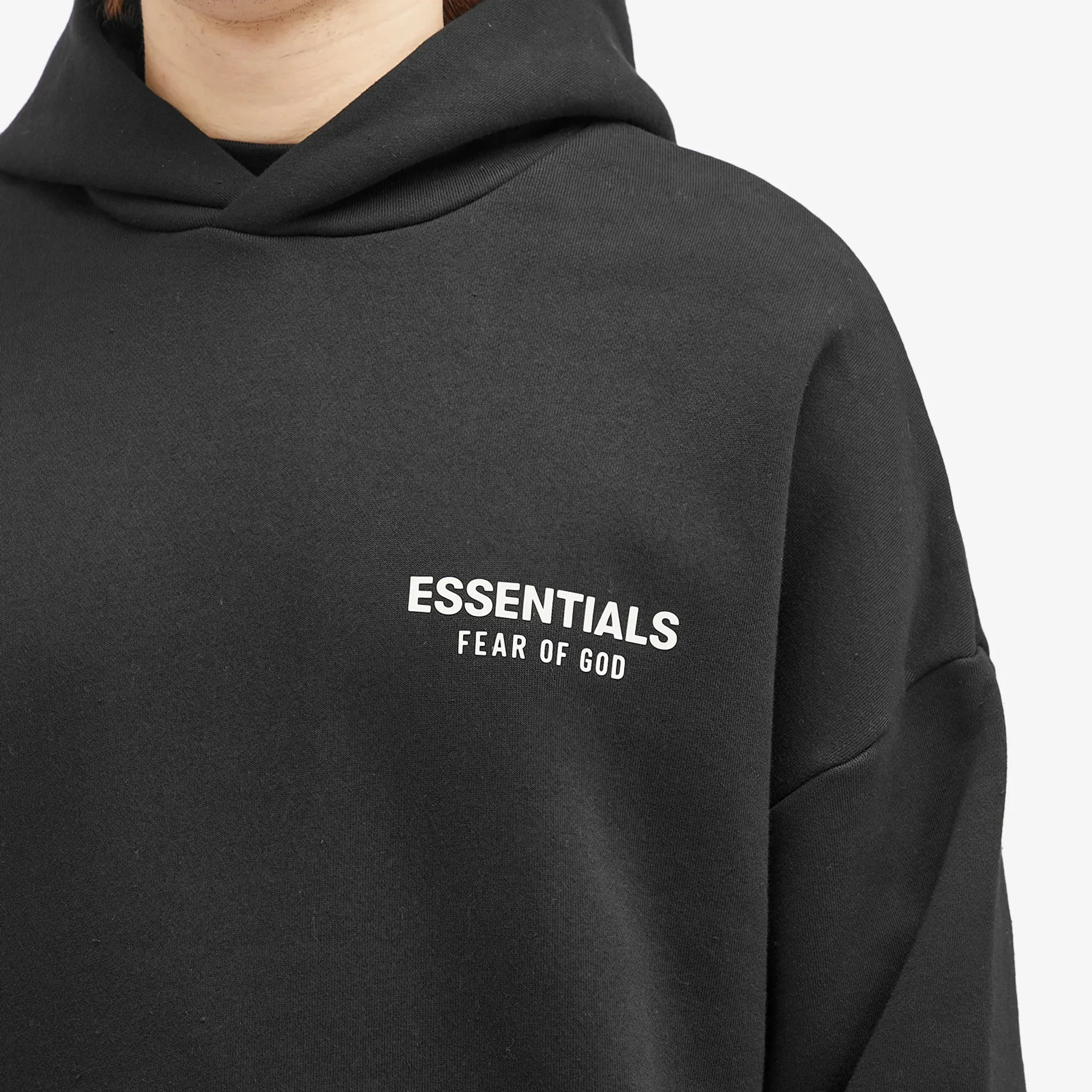 Essentials Fear of God - Black Hoodie - XL Size - photo 3