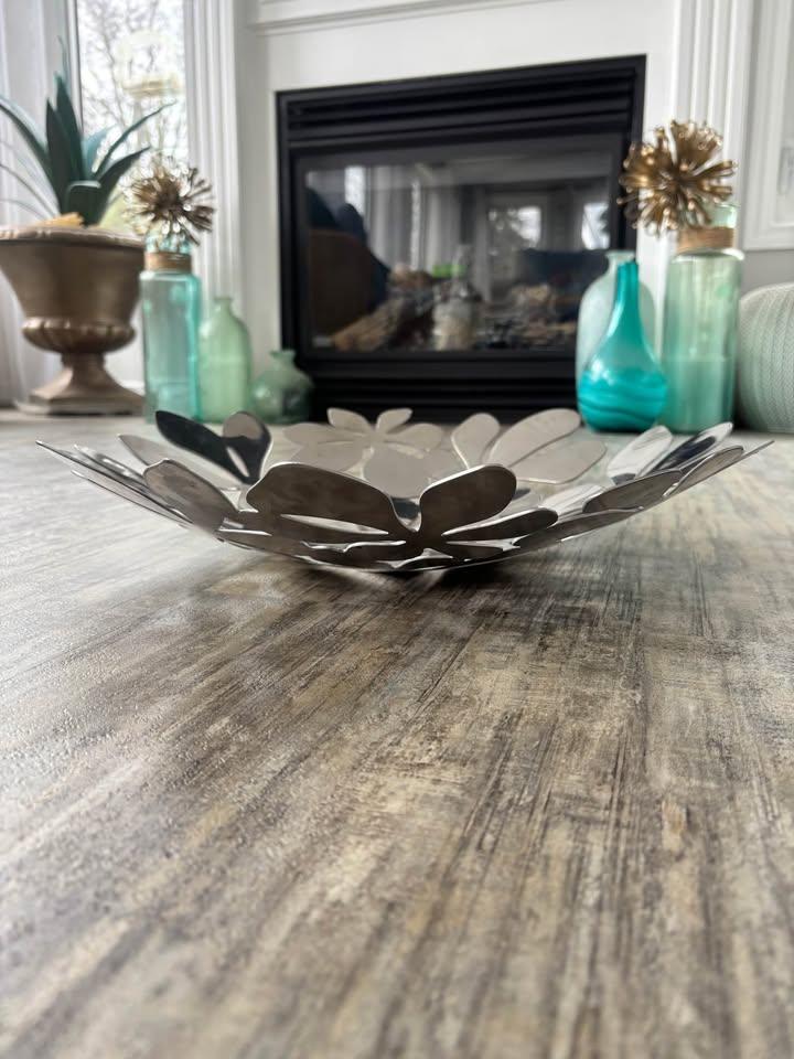 decorative crome bowl/tray - photo 2