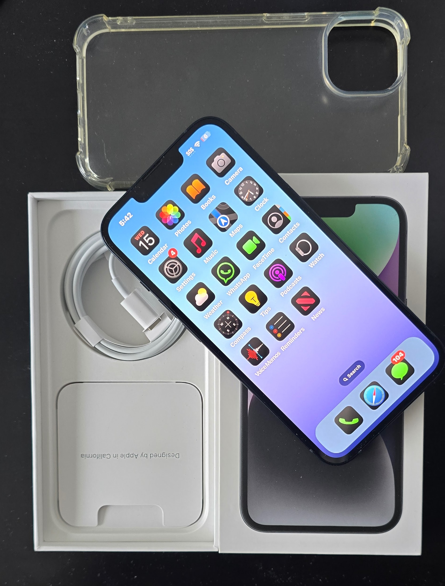 SOLD IN BOX Like New  iPhone 14 128 GB Battery health 99%