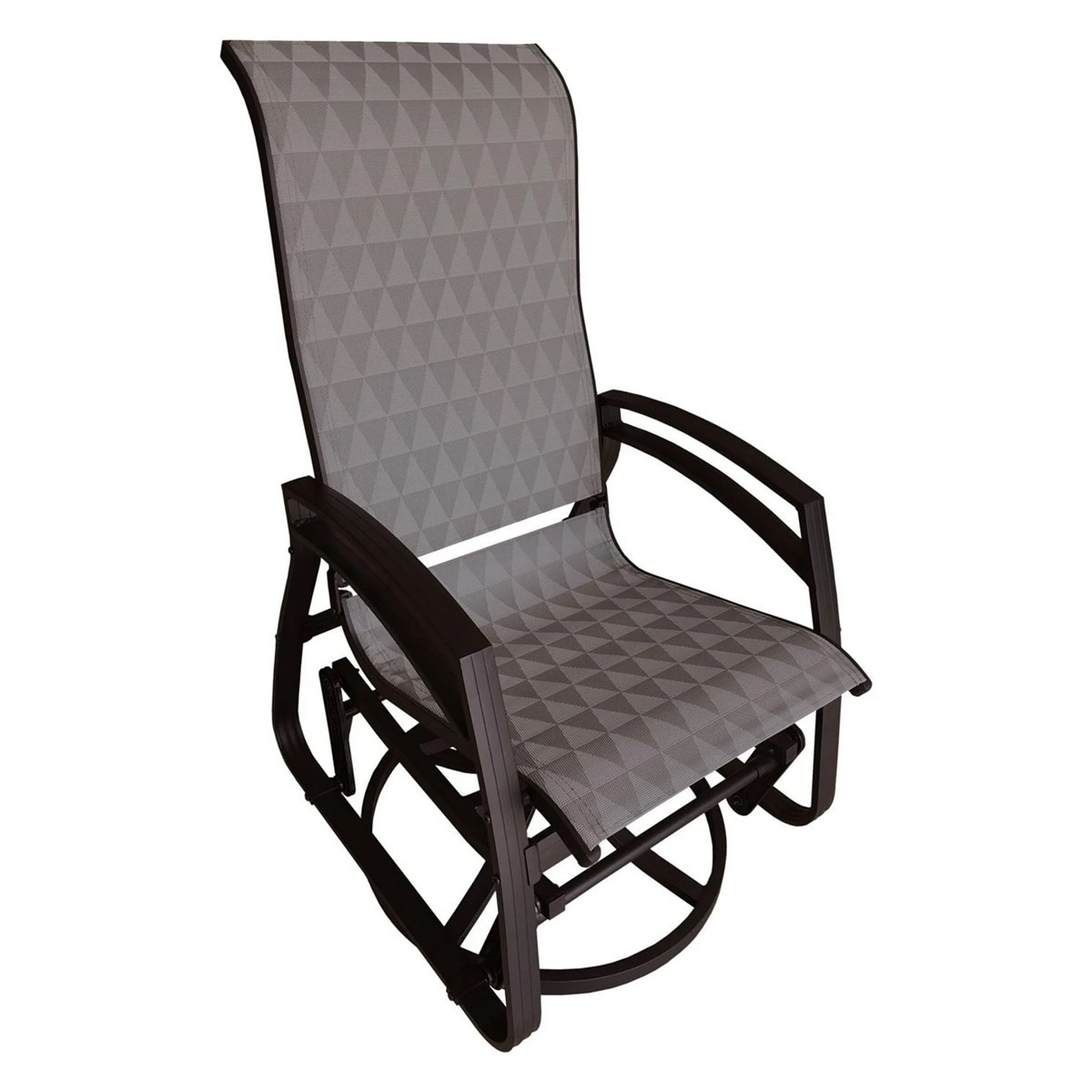 Dura Lancaster Swivel Glider Aluminium Rocking Chair