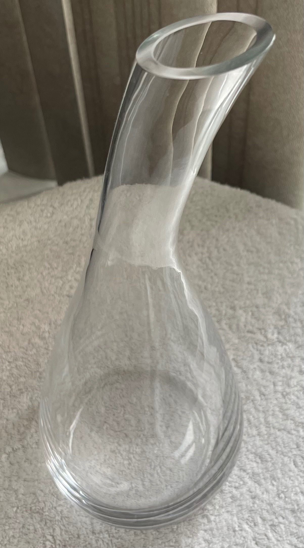 Heavy 13.5" Birks Crystal Vase / Carafe — Signed