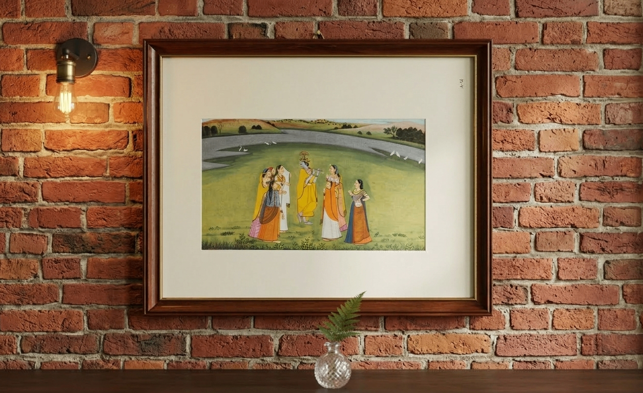 The Divine Gathering -  Krishna Gopi - Wall Frame