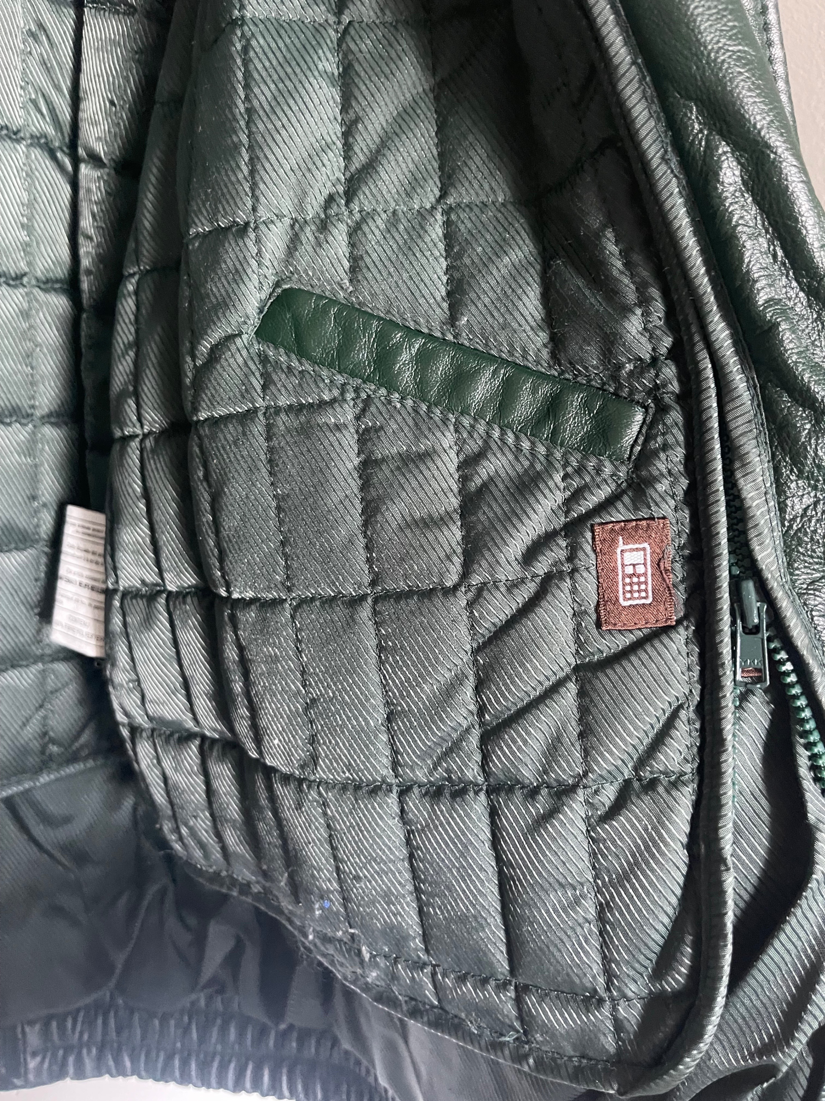 Vintage Green Danier Leather Jacket — Size Large - photo 4