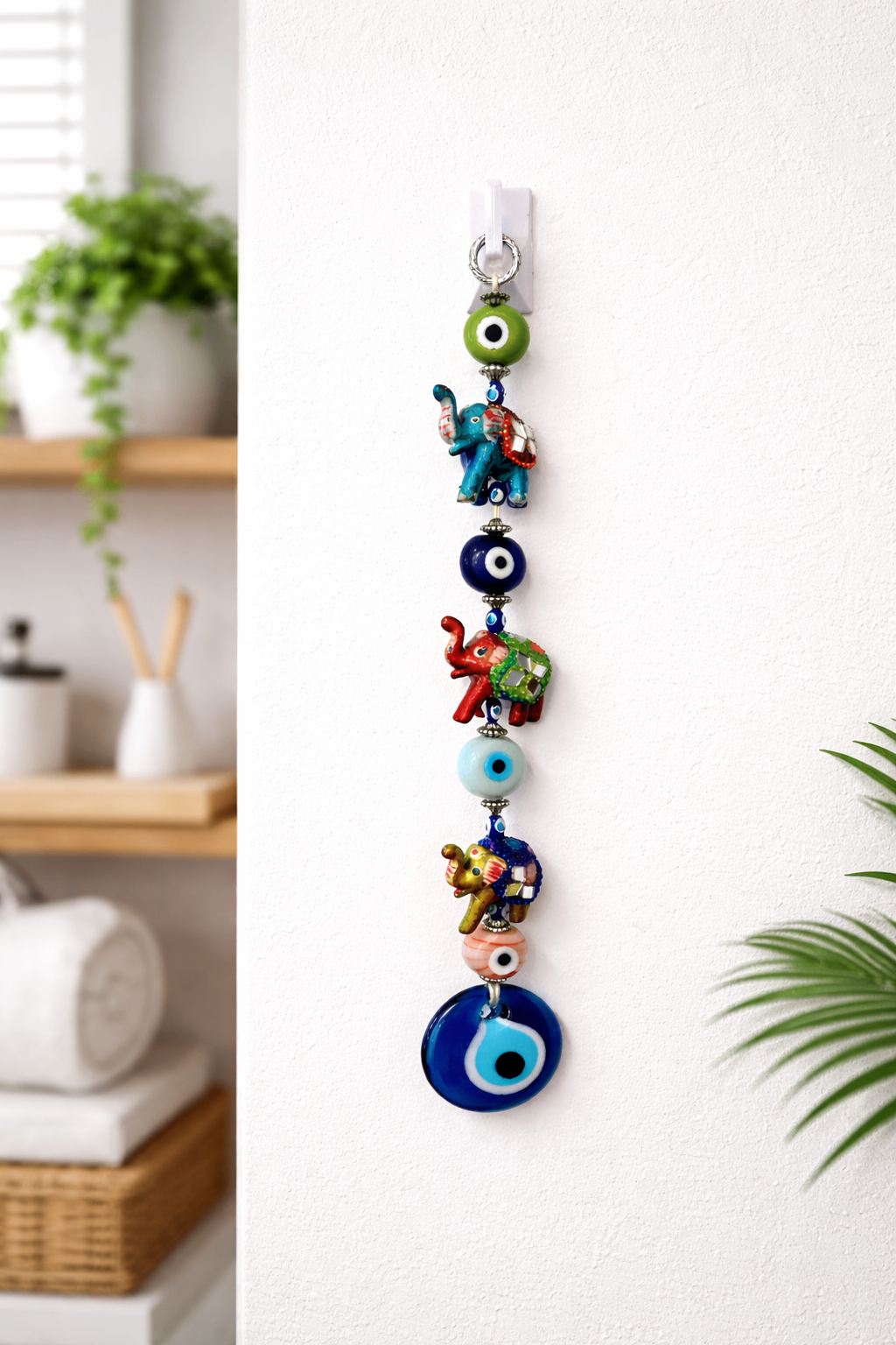 Elephant and evil eye wall hanging - photo 2