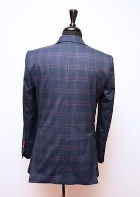 Men’s Navy Suit with Red Stripes – Stylish Designer Formal Suit - photo 3