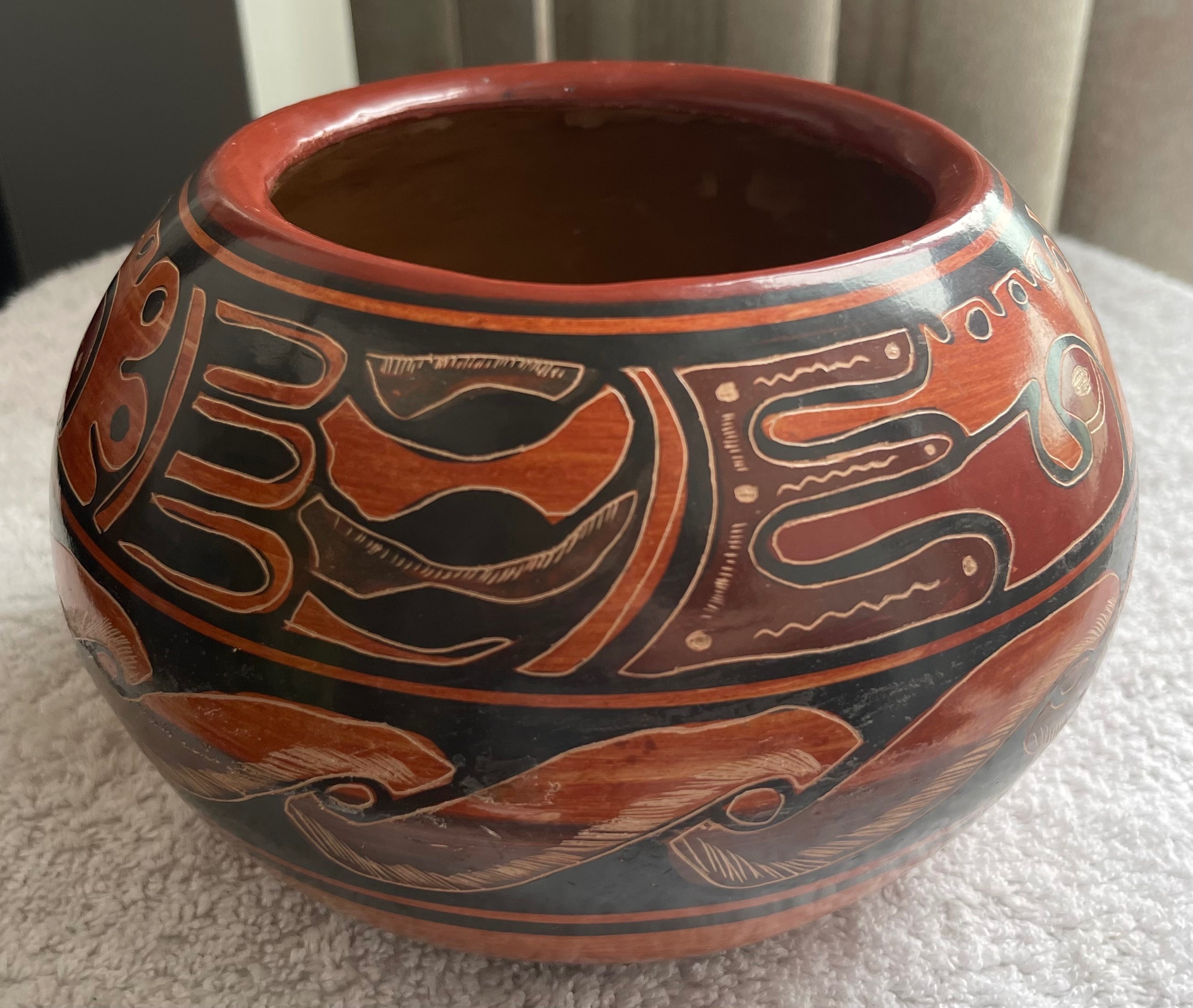 Signed Marina Campos Costa Rica Guaitil Pottery - photo 2