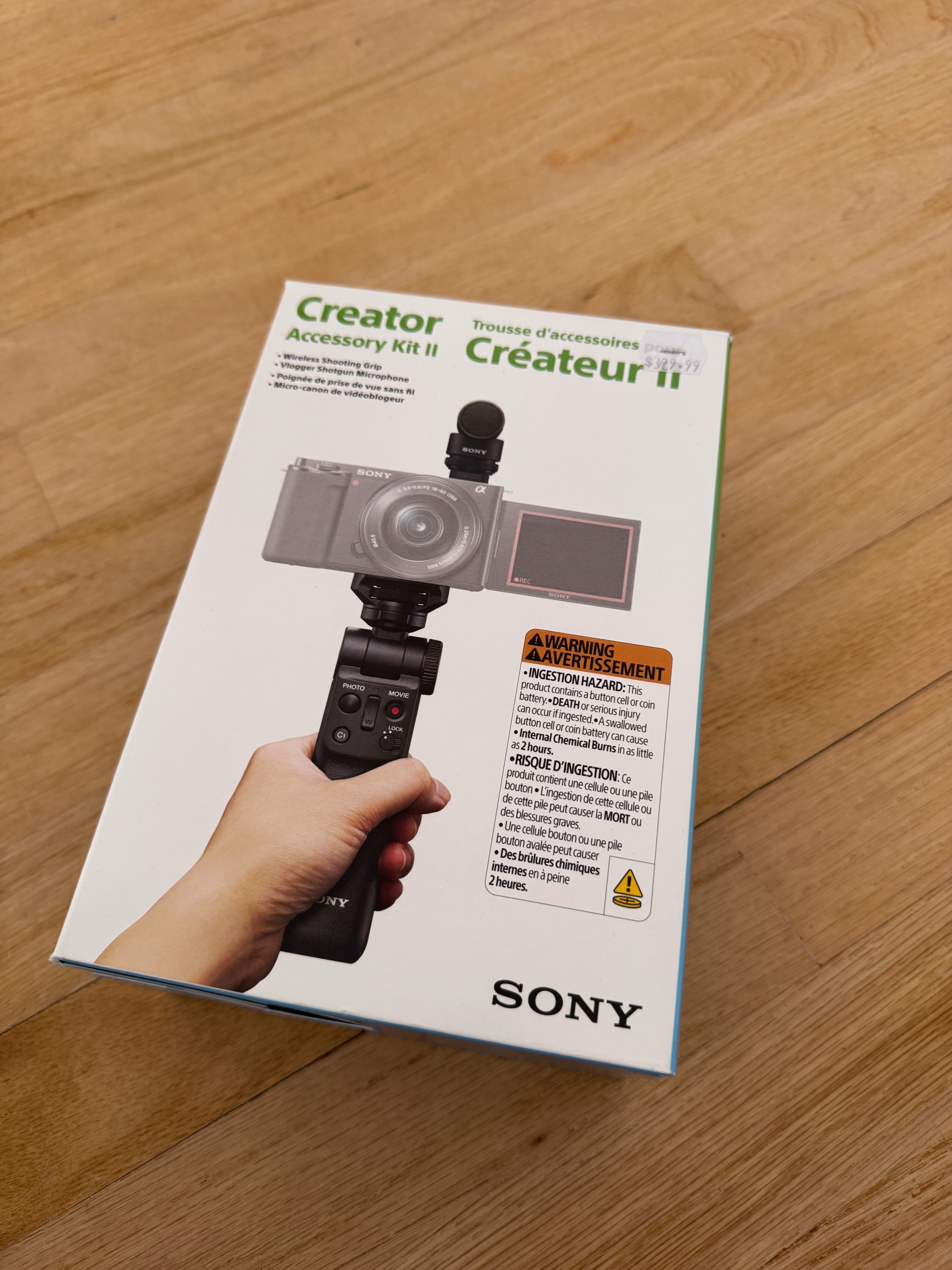 Sony Creator Kit II Microphone + Bluetooth Grip Vlogging Camera