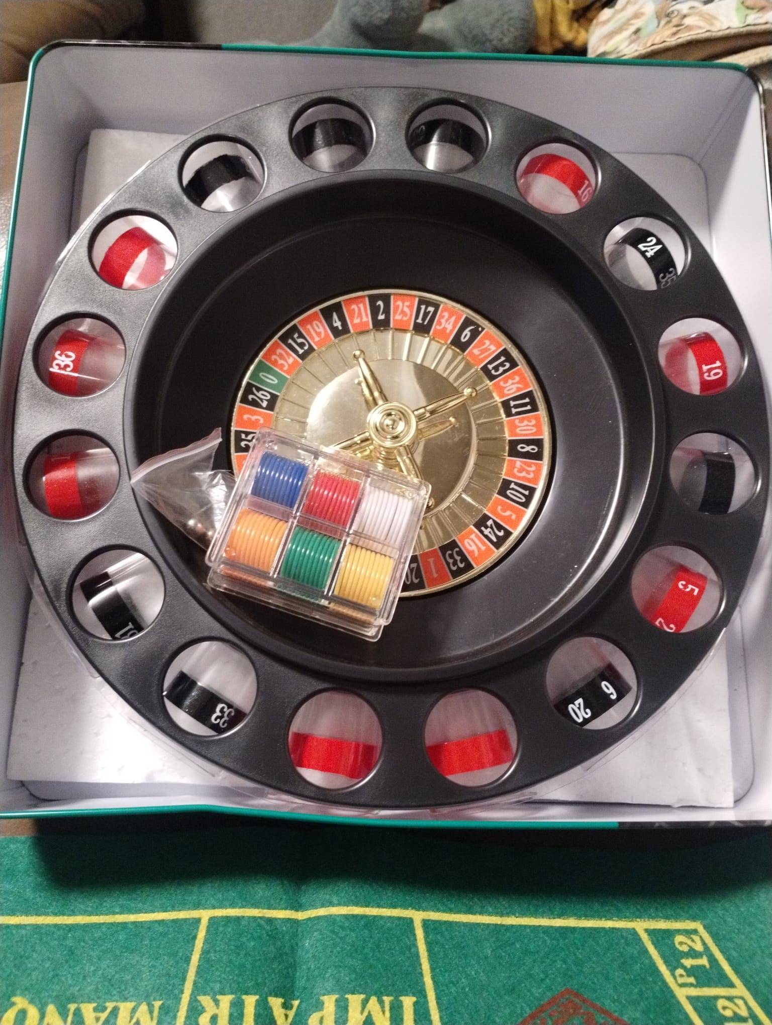 Shot Glass Roulette Complete Drinking Game Set - photo 3