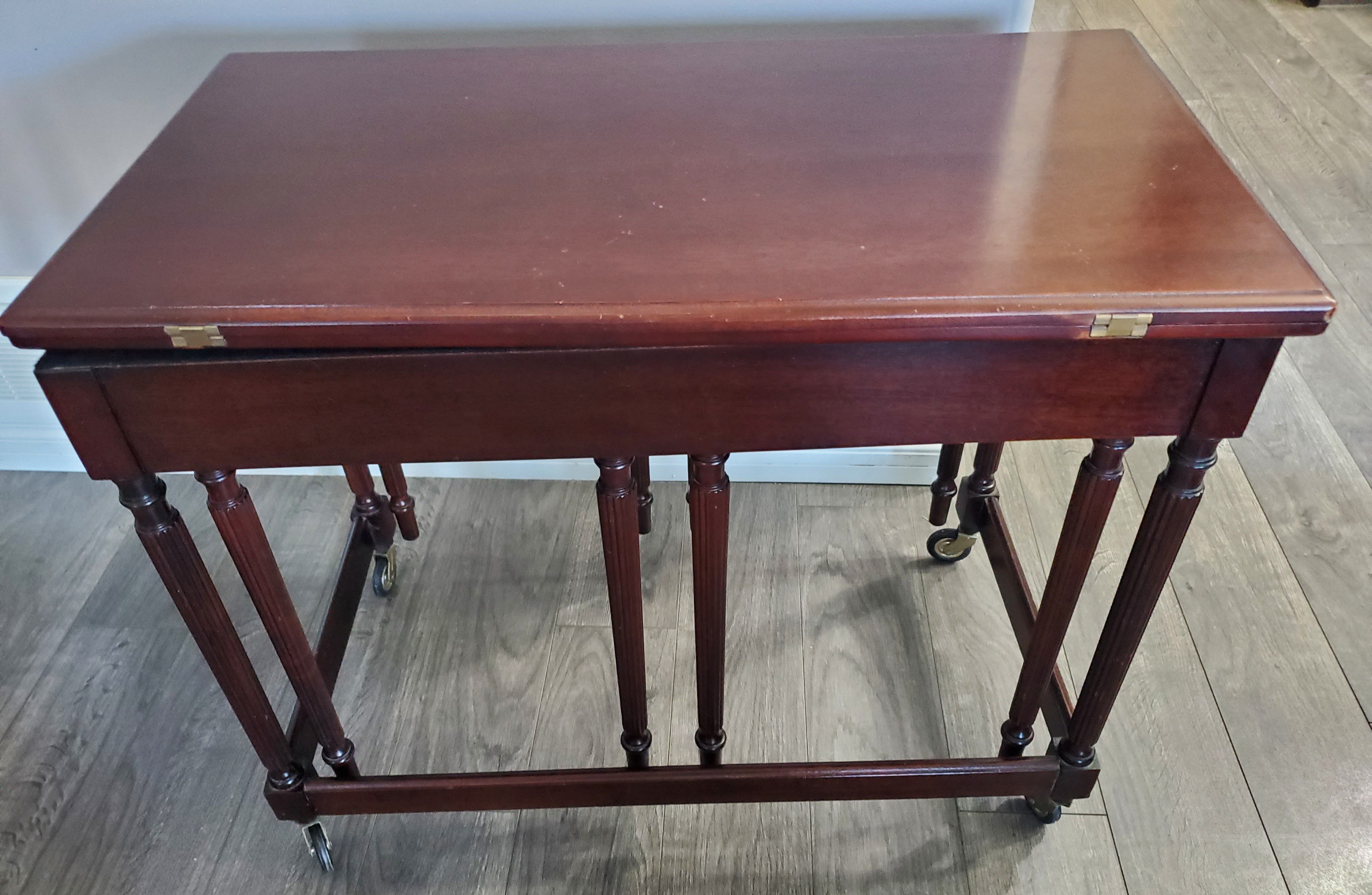 MAHOGONY VINTAGE TABLE SET - photo 2